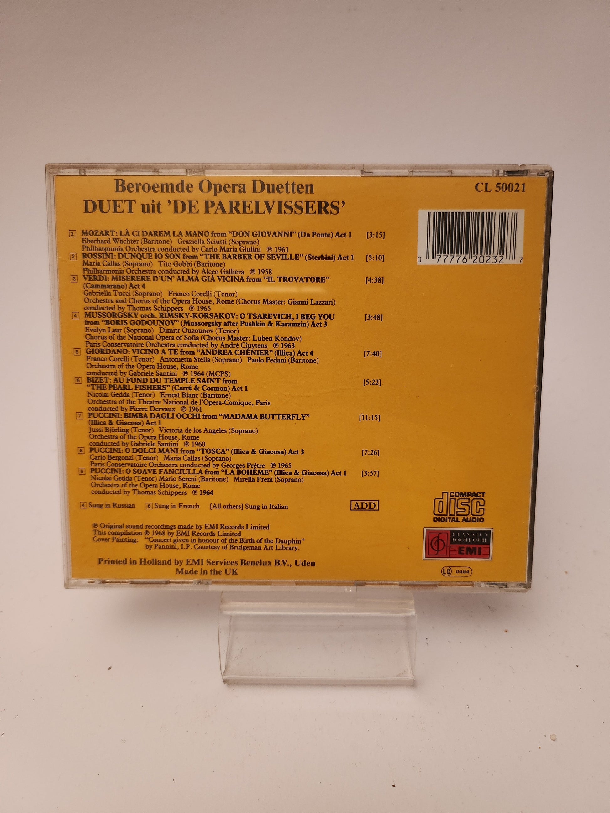 Duets from Famous Operas CD - Cd