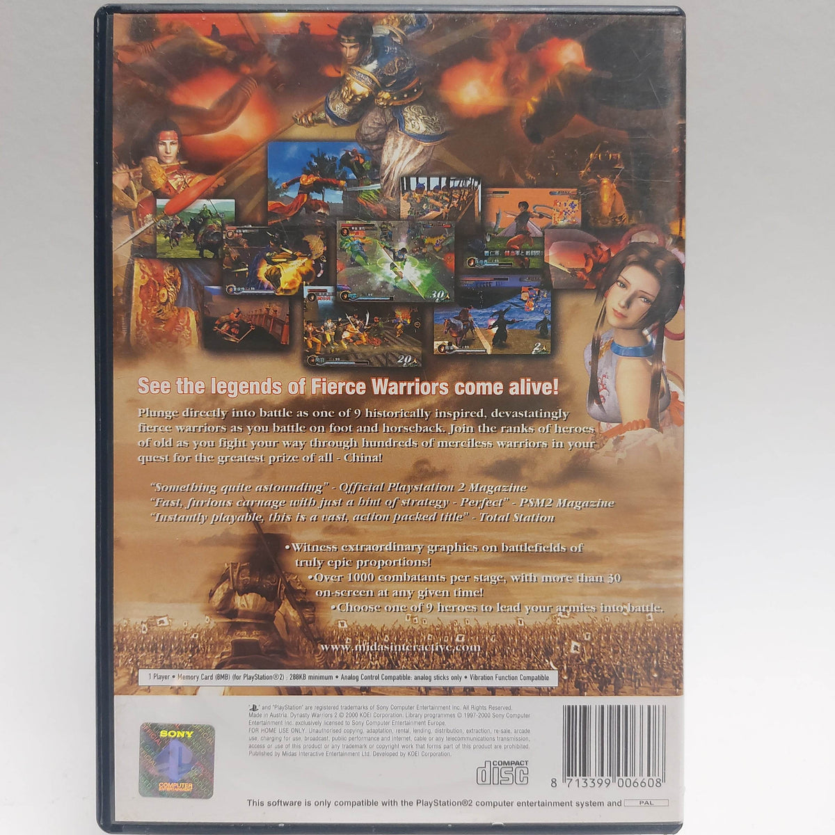 Dynasty Warriors 2 Playstation 2 - Feniks Gameshop