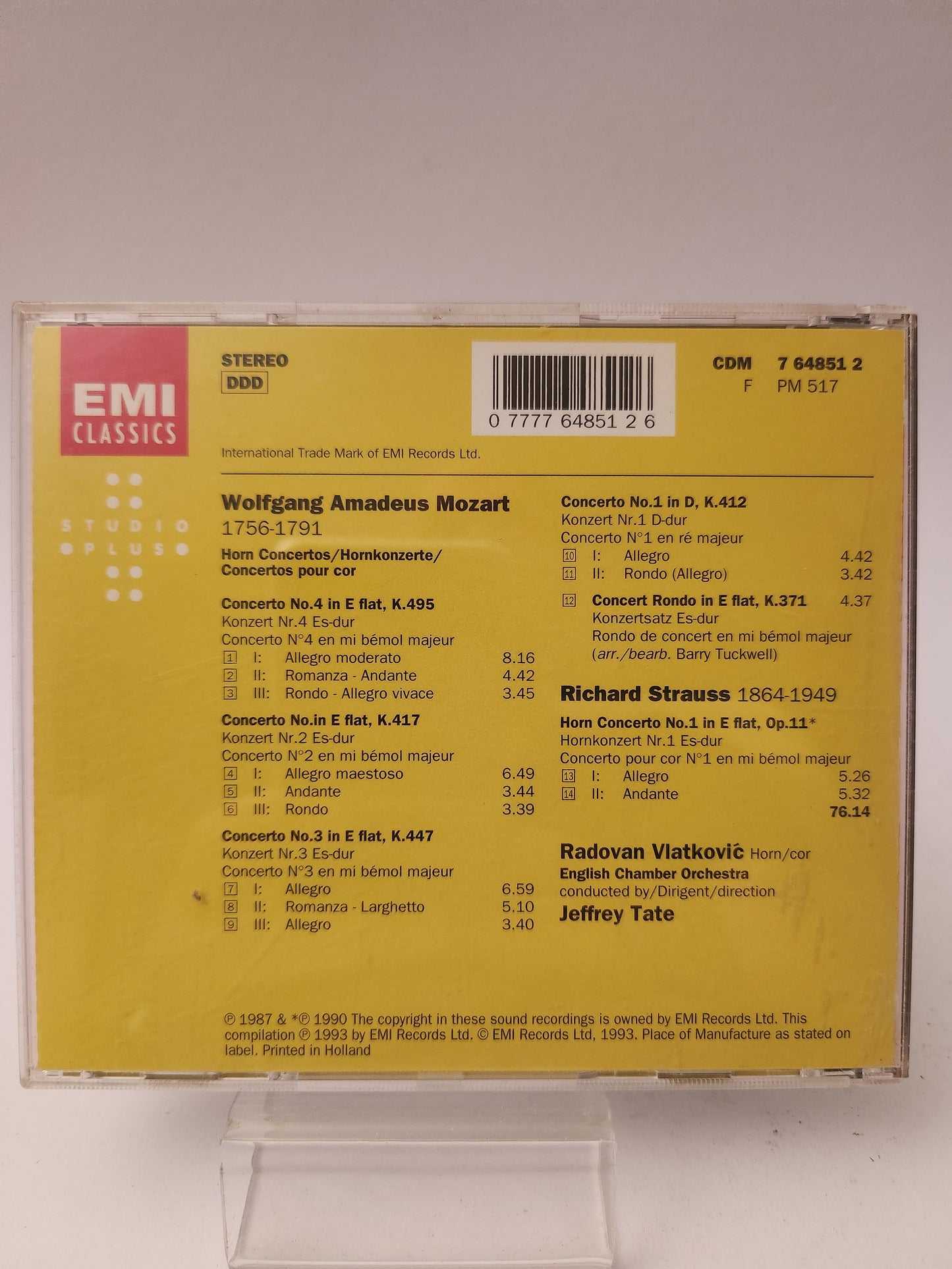 Emi Classics: Mozart CD - Cd