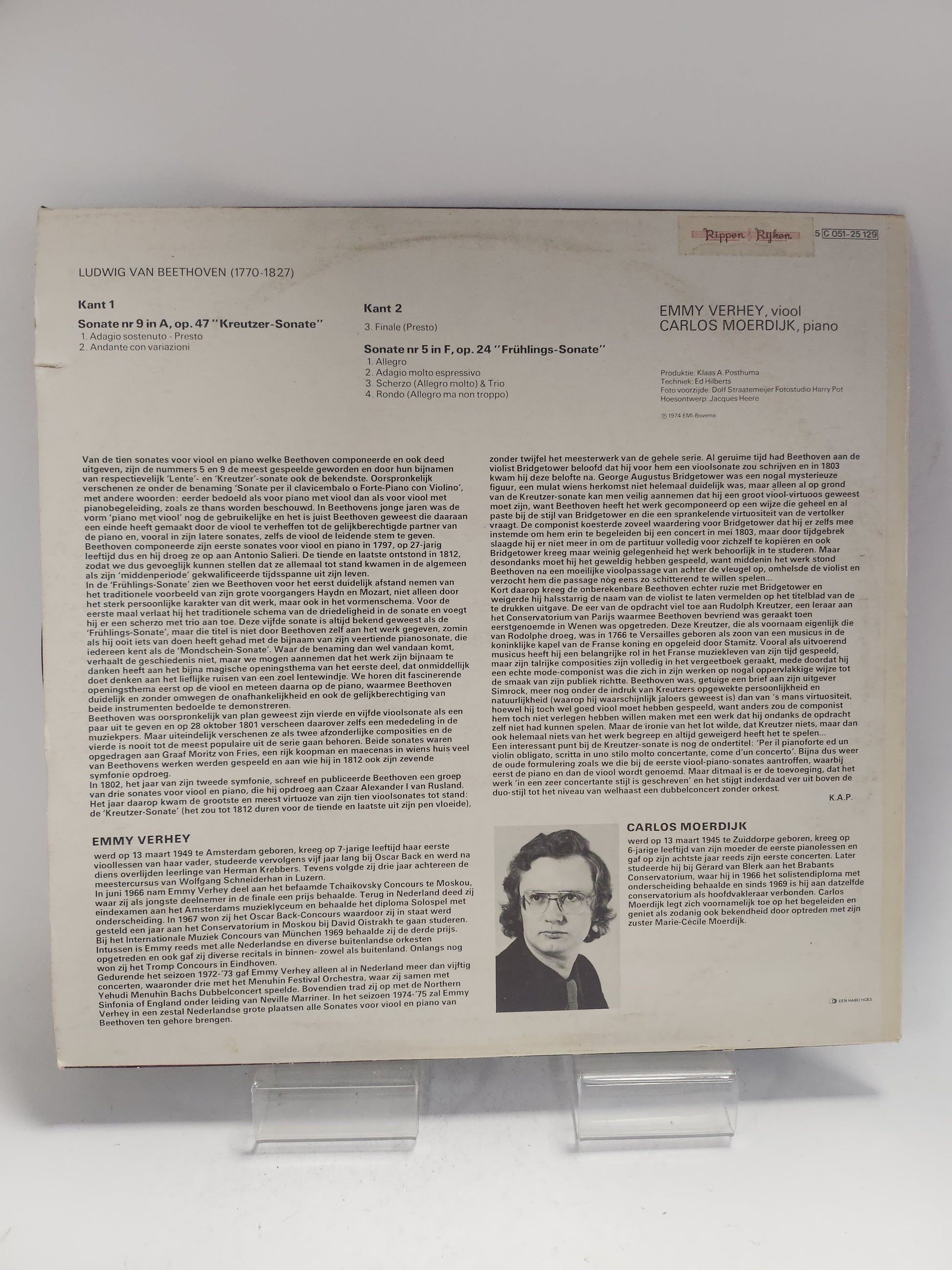 Emmy Verhey: Beethoven LP Vinyl - Lp Vinyl