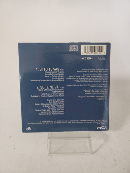 Enrique Iglesais: Si Tu Te Vas CD Single - CD Single