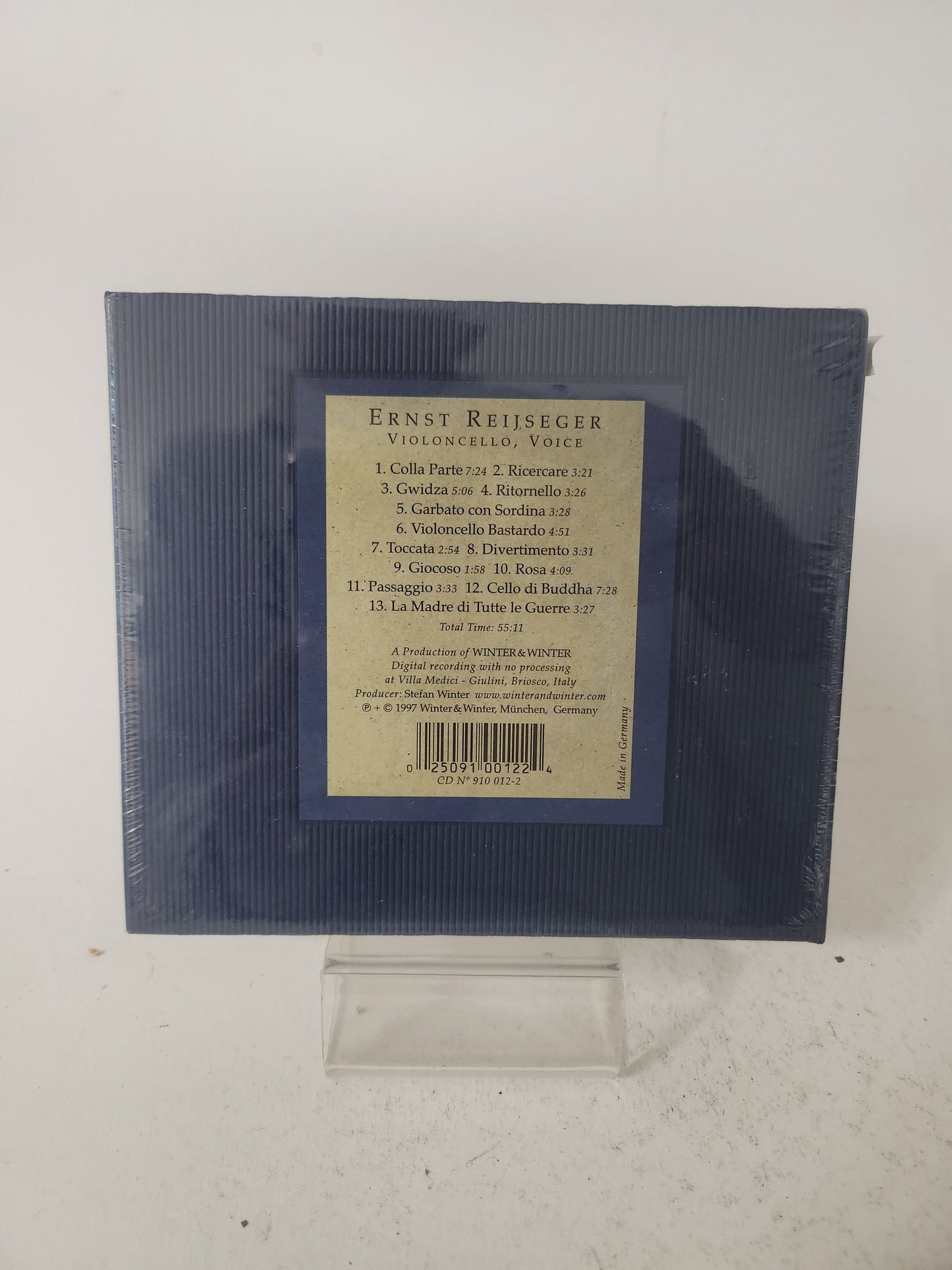 Ernst Reijseger: Colla Parte geseald CD - Cd