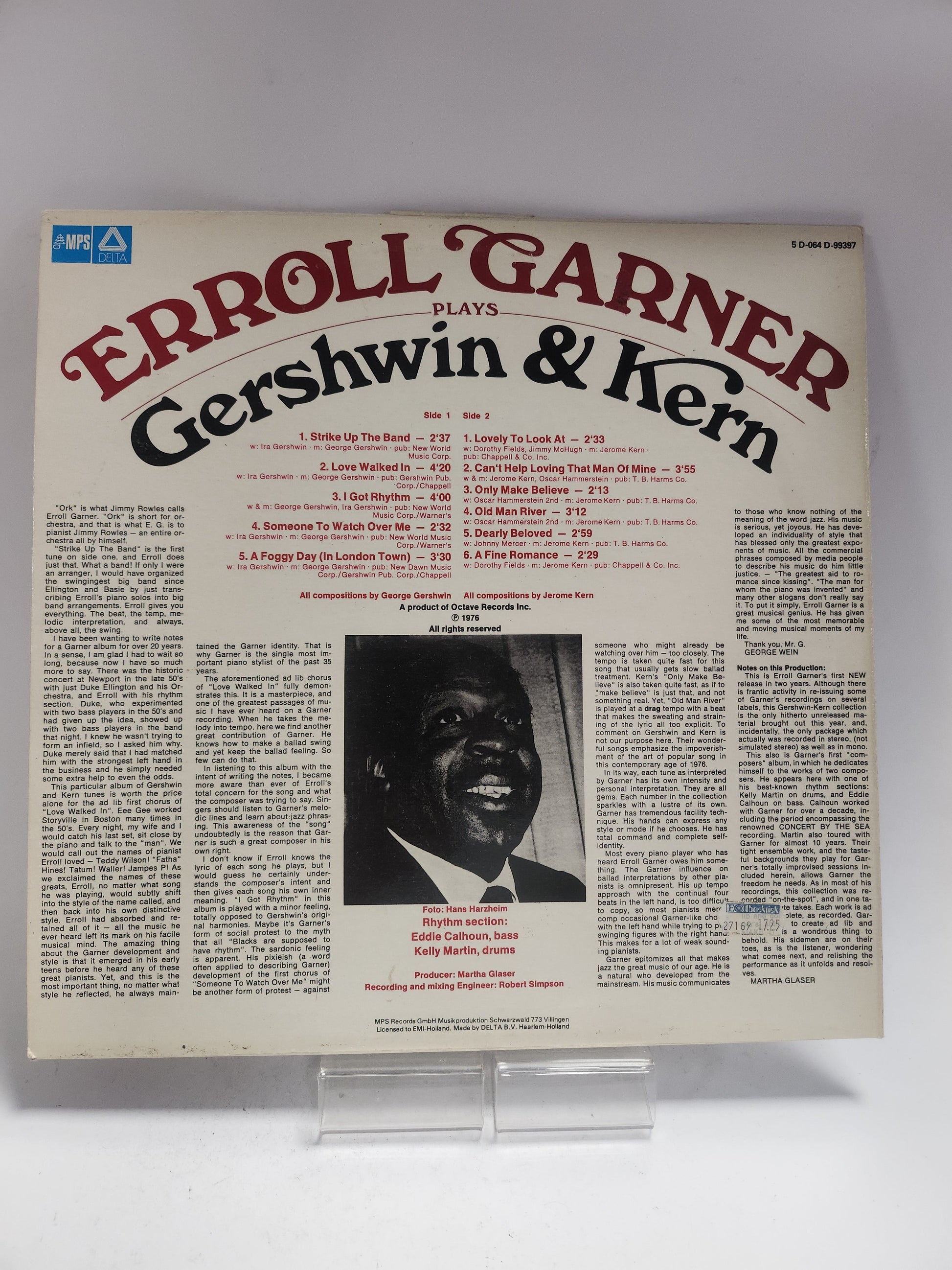 Erroll Garner plays Gershwin & Kern LP Vinyl - Lp Vinyl