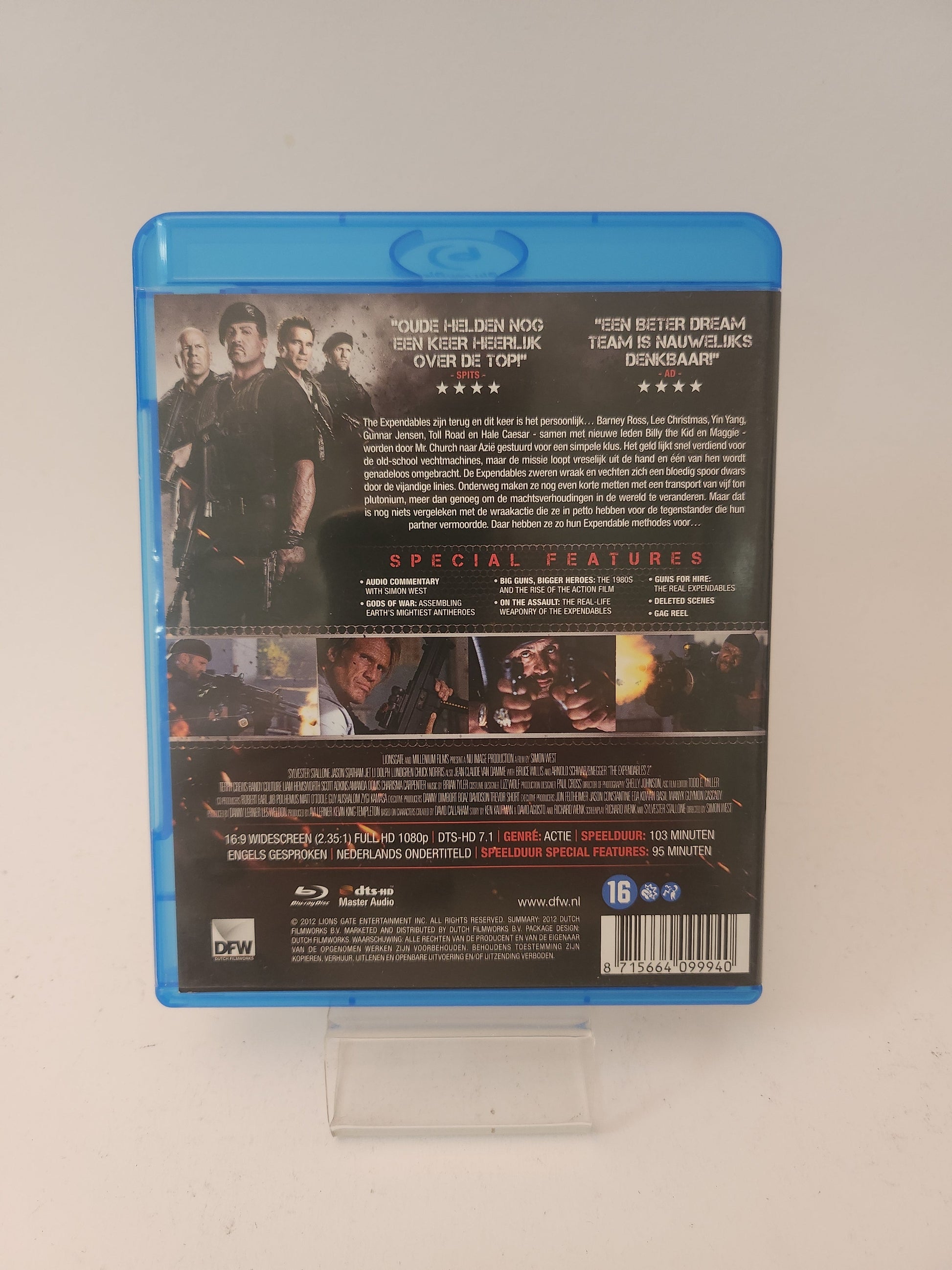 Expendables 2 Back for War Blu-Ray Stallone - Getest en Werkend - Blu-Ray