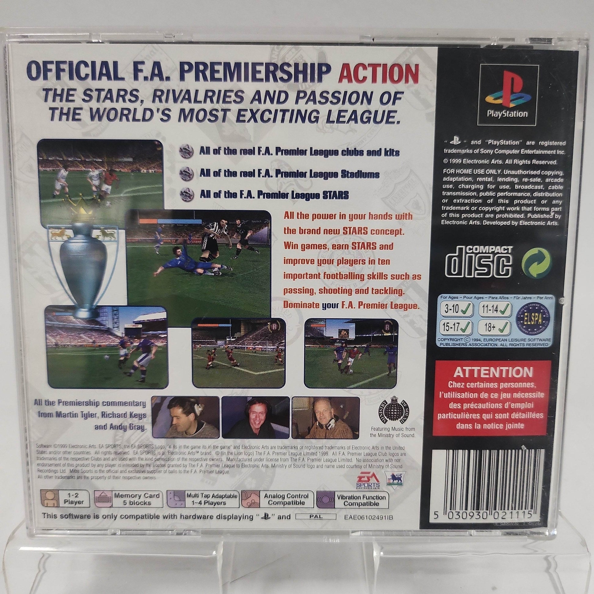 F.A. Premier League Stars Playstation 1 - Feniks Gameshop