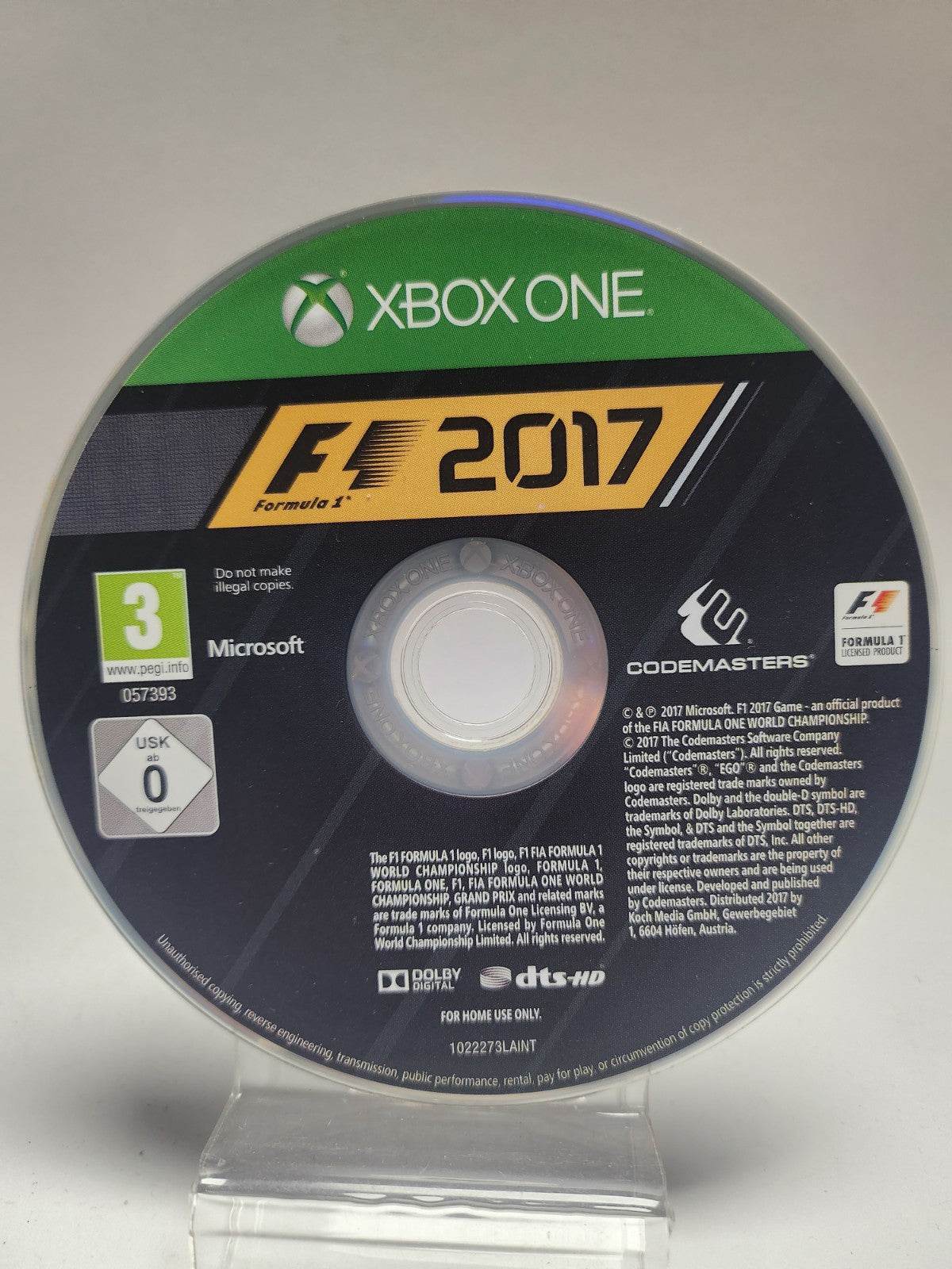 F1 2017 (disc only) Xbox One - Feniks Gameshop
