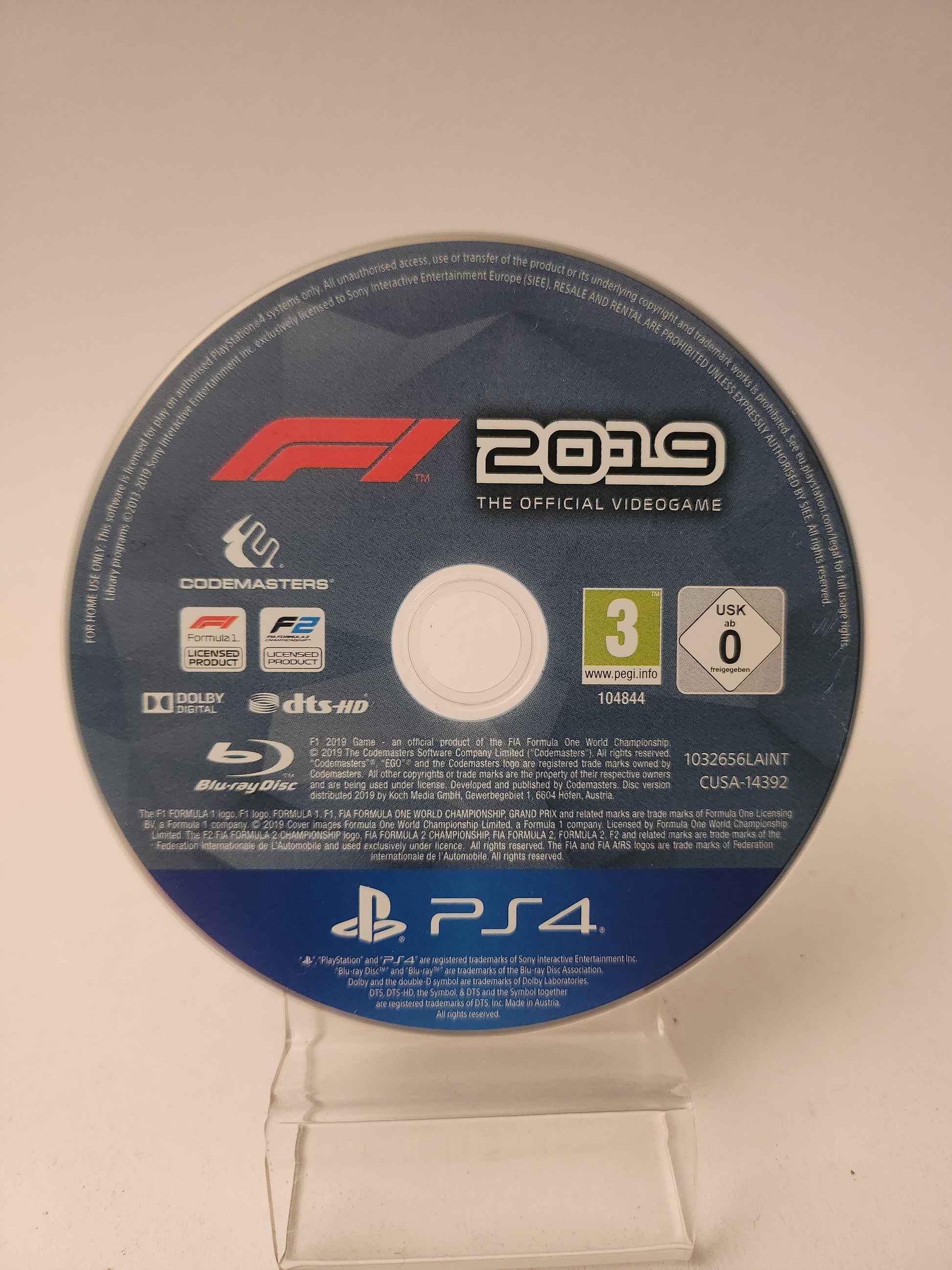F1 2019 (Disc Only) PlayStation 4 - Playstation 4 games