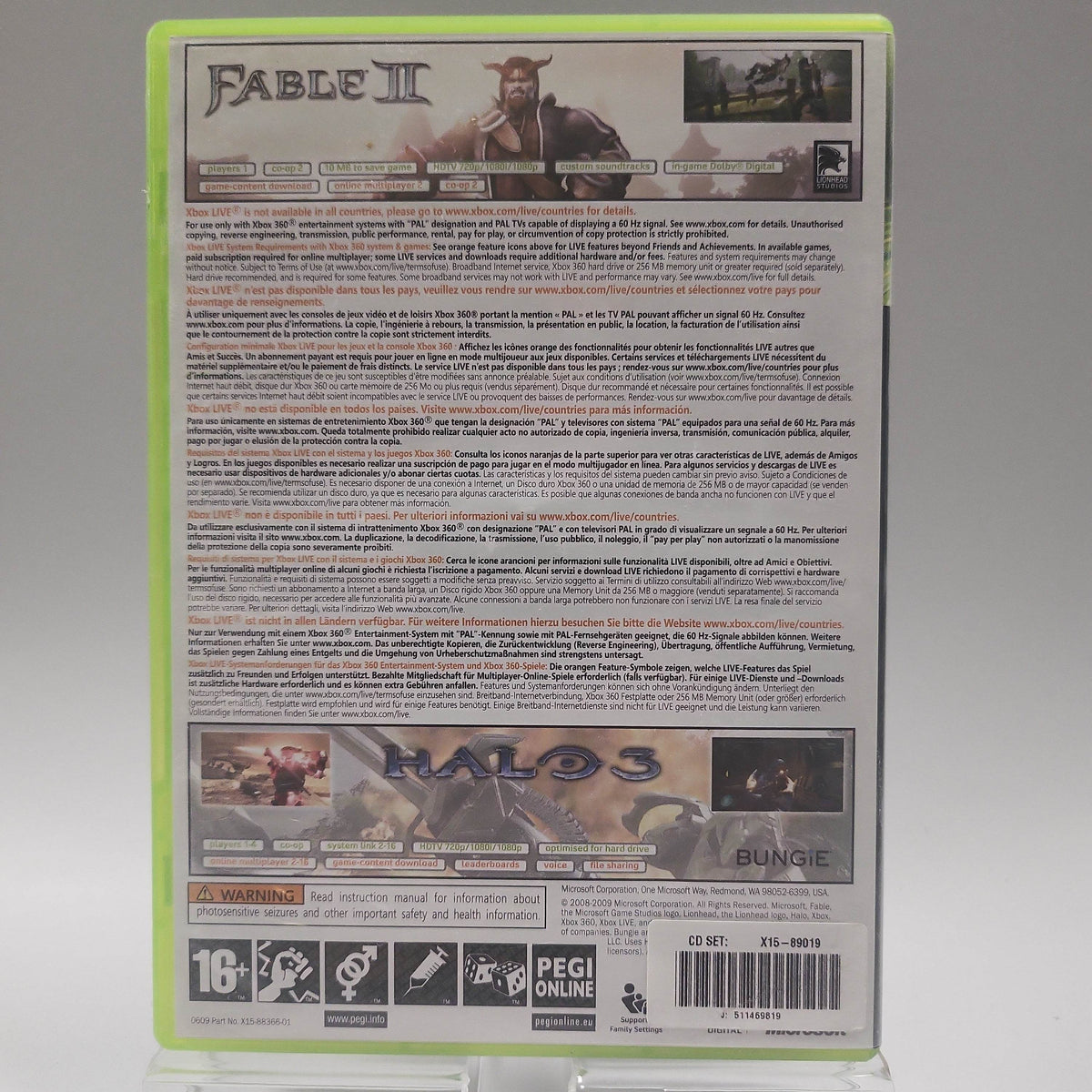 Fable II & Halo 3 Xbox 360 - Feniks Gameshop