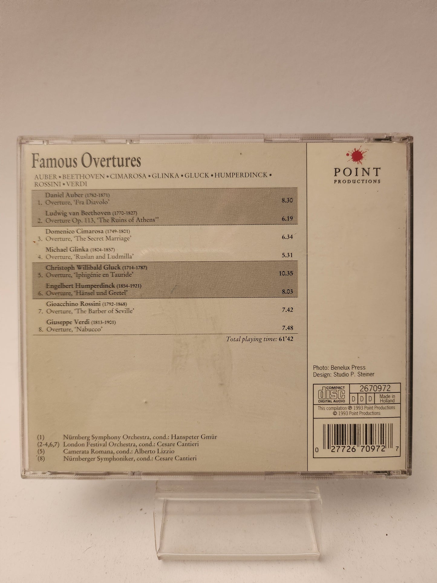 Famous Overtures CD - Cd