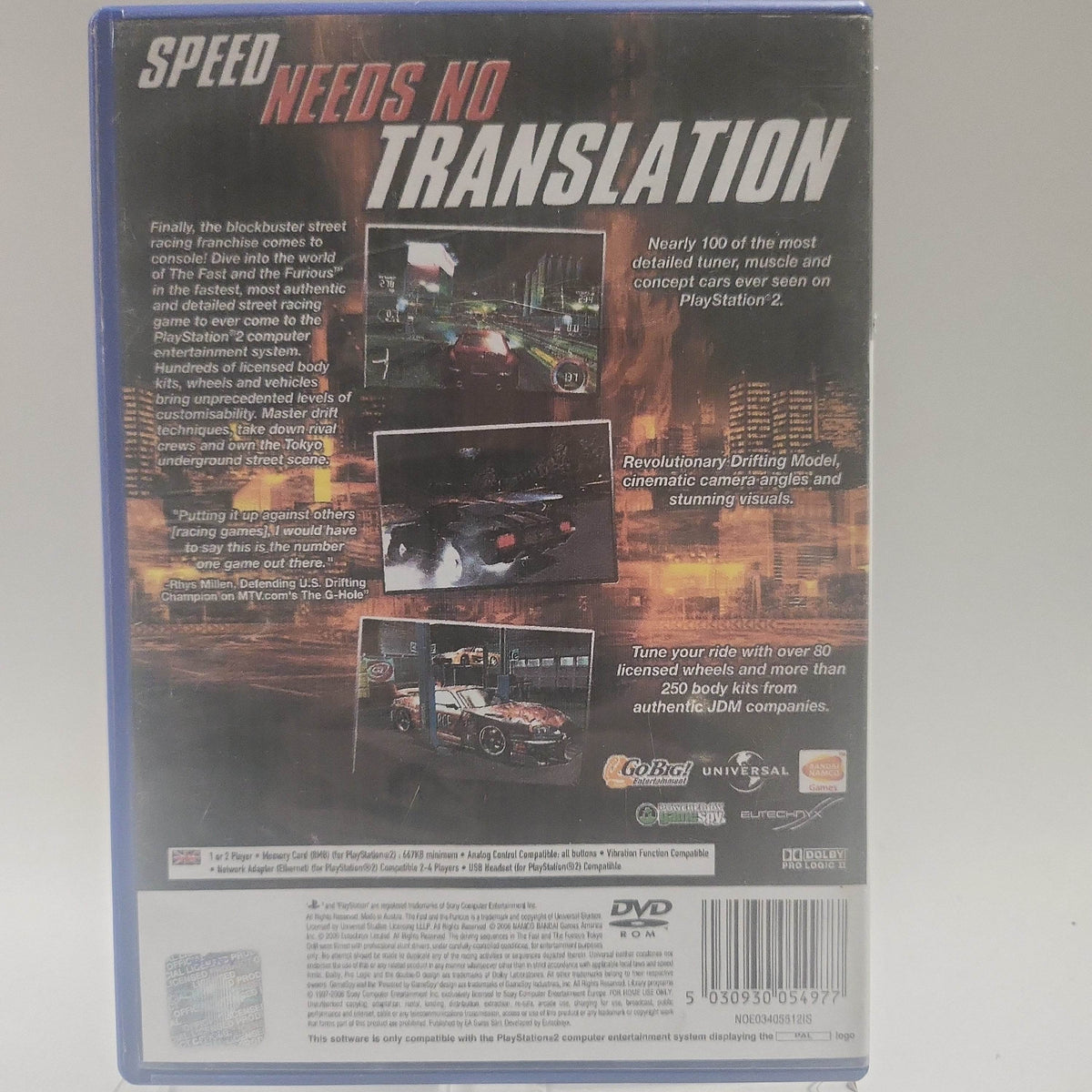 Fast and the Furious (Copy Cover) Playstation 2 - Feniks Gameshop
