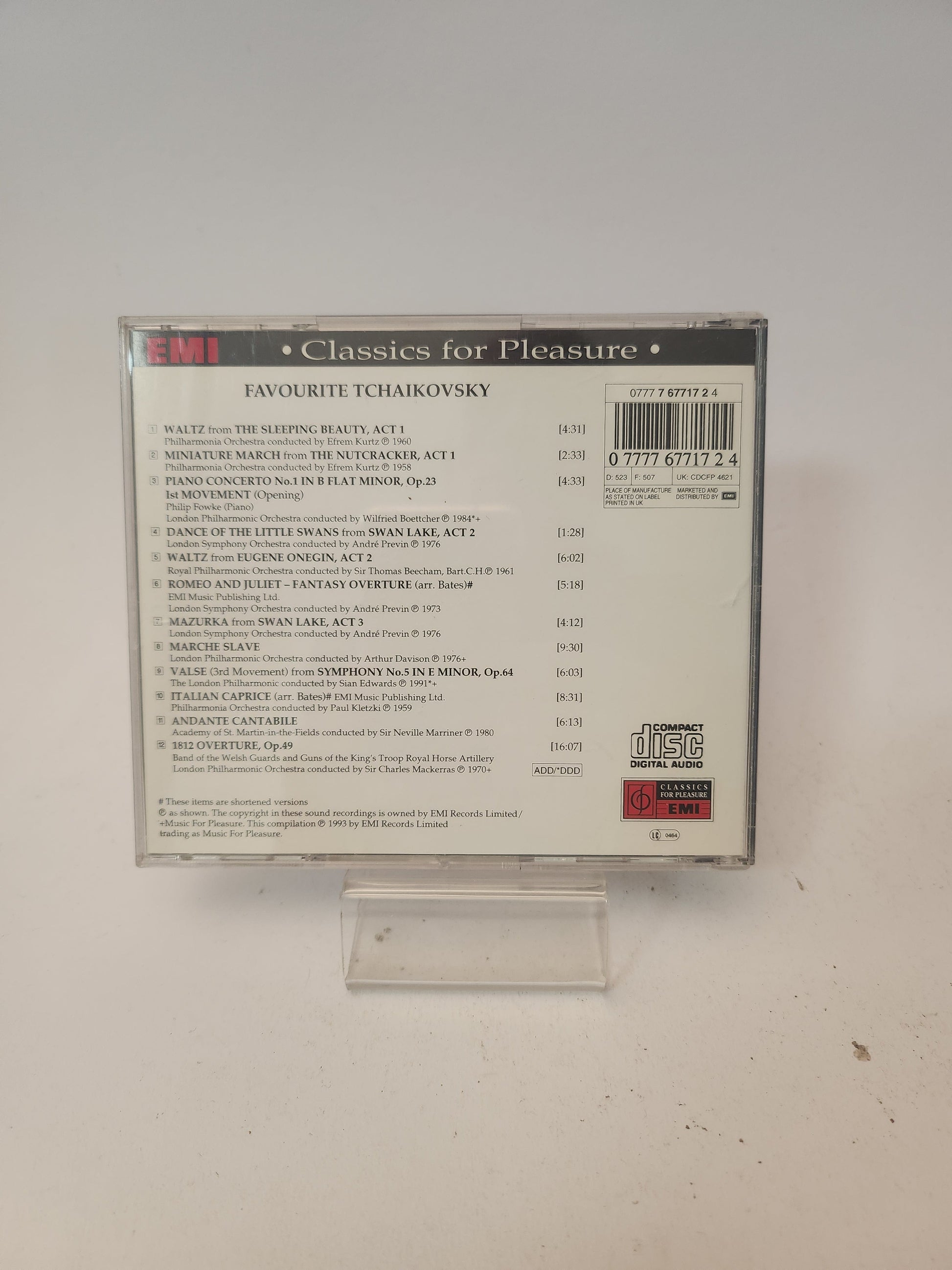 Favourite Tchaikovsky CD - Cd