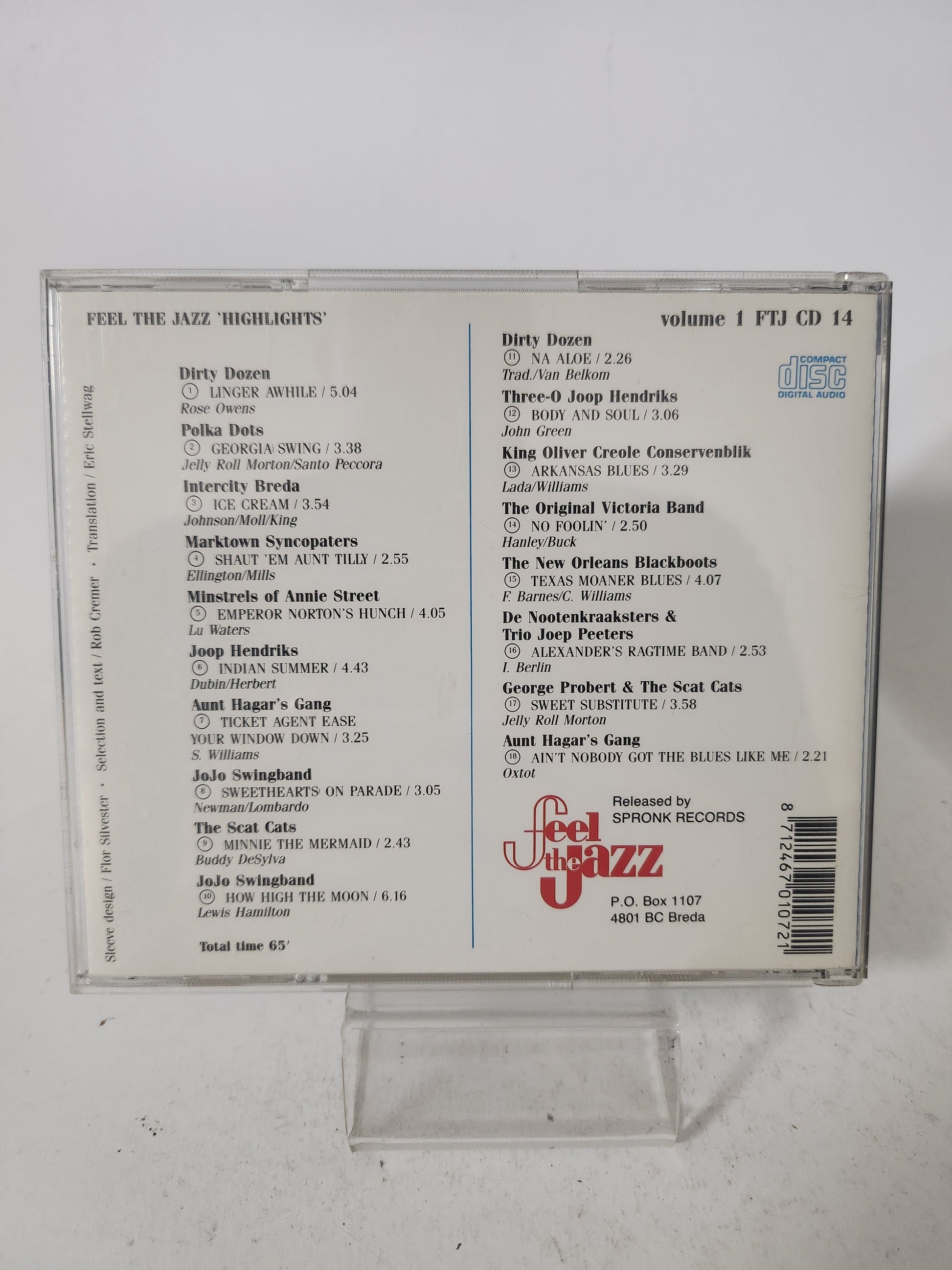 Feel the Jazz: Highlights Volume 1 CD - Cd