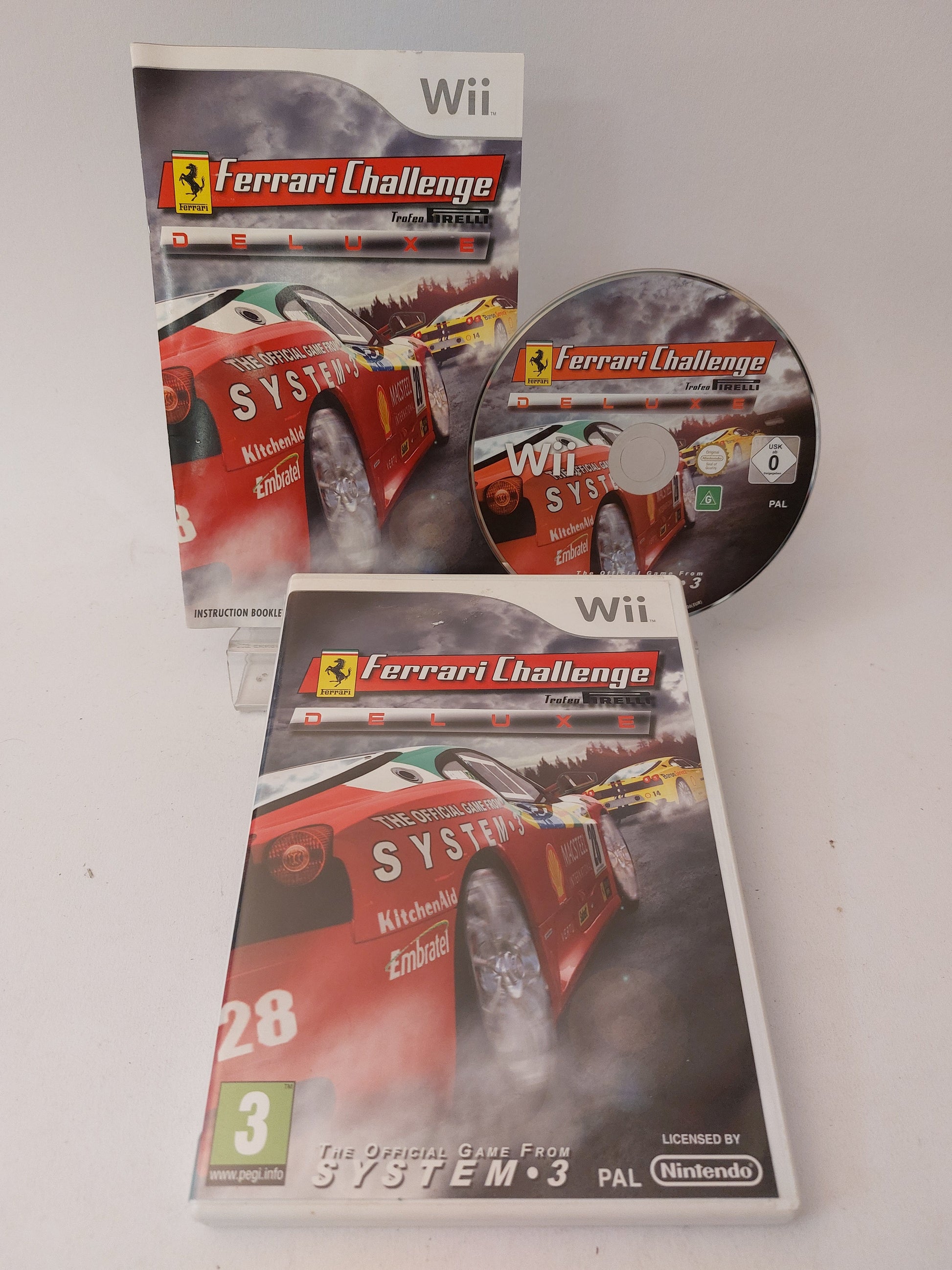 Ferrari Challenge Trofeo Pirelli Deluxe Nintendo Wii - Nintendo Wii Games