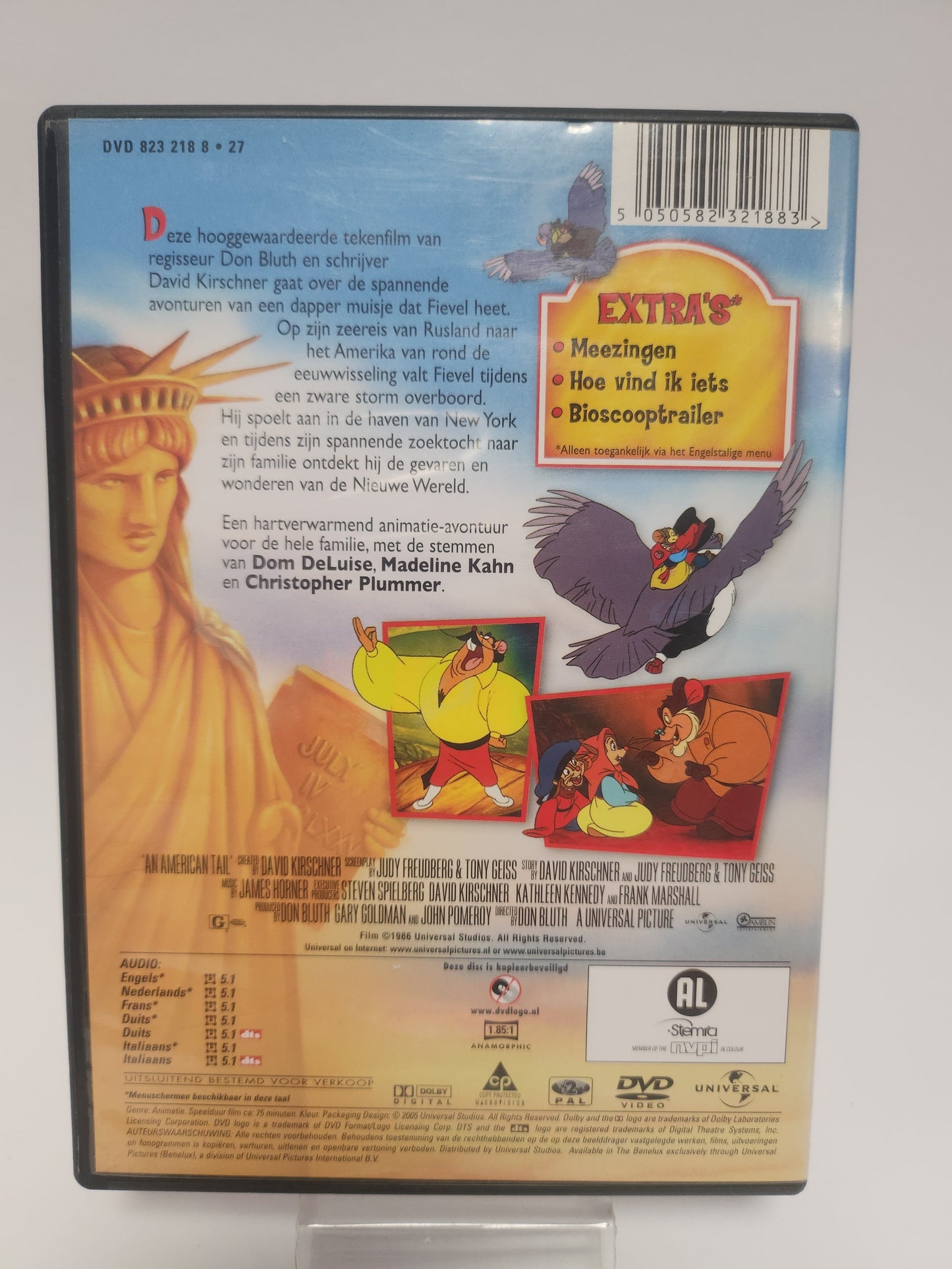 Fievel: Avontuur met een Staartje DVD Kids - Dvd kids