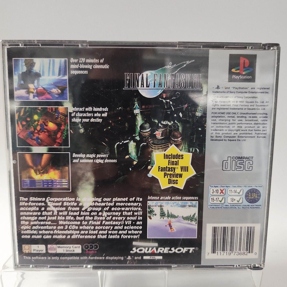 Final Fantasy VII Platinum Playstation 1 - Feniks Gameshop