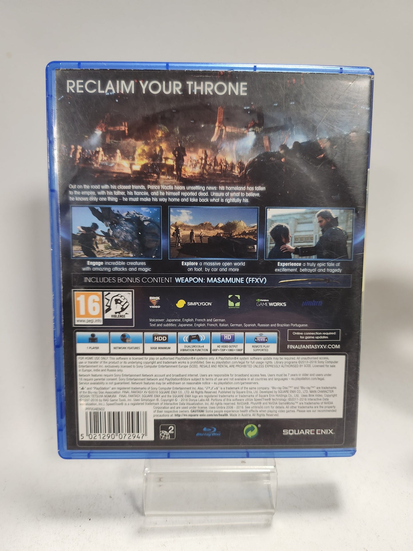 Final Fantasy XV (No Book) PlayStation 4 - Playstation 4 games