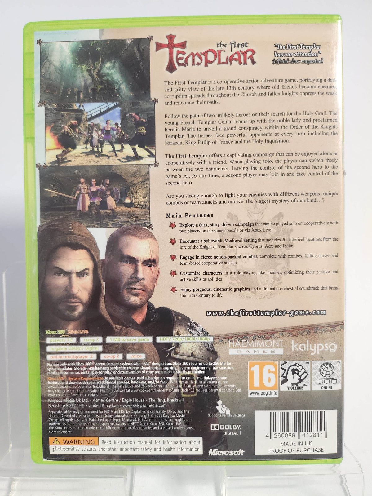 First Templar + Slipcover Xbox 360 - Feniks Gameshop