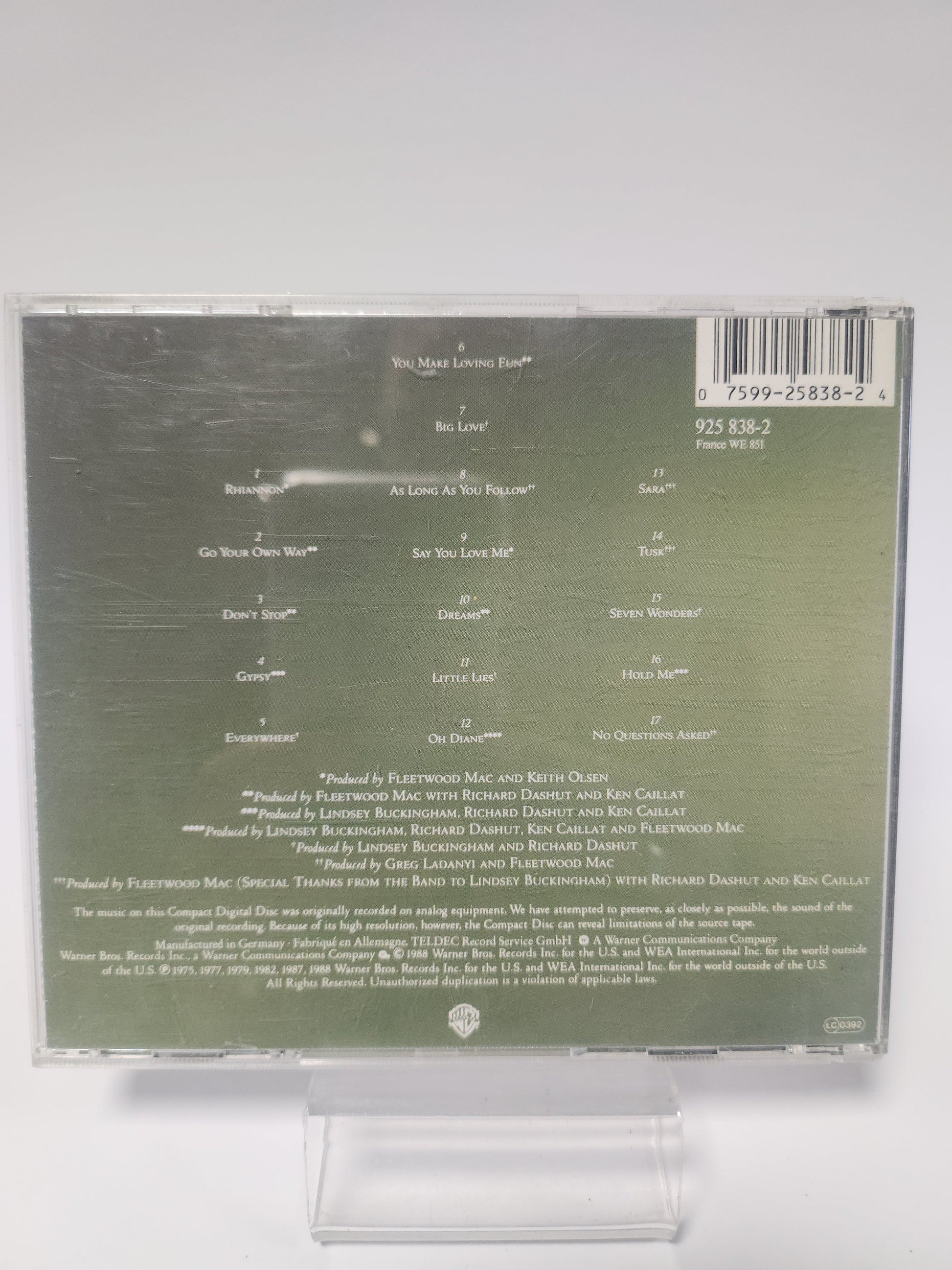 Fleetwood Mac: Greatest Hits CD - Cd