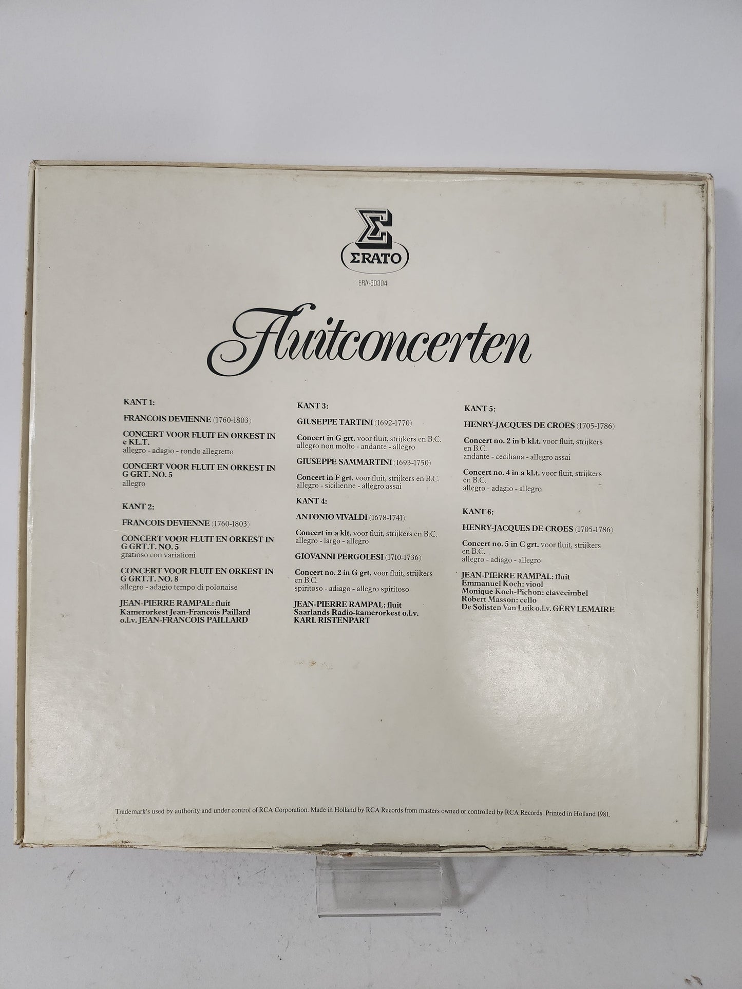 Fluitconcerten 3LP Vinyl - Lp Vinyl