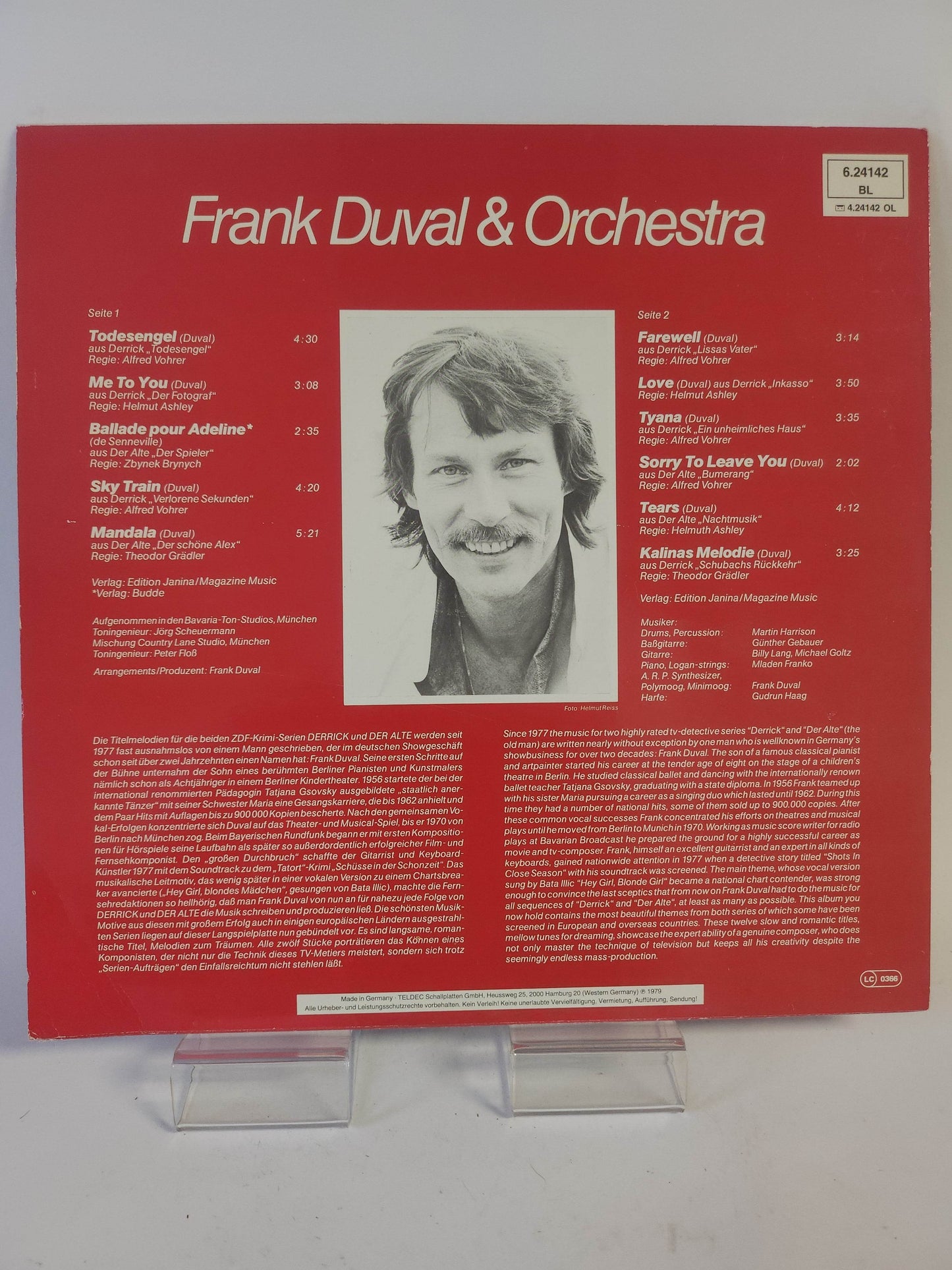 Frank Duval & Orchestra: Die Schönsten Melodien aus Derrick & Der Alte LP Vinyl - Feniks Gameshop