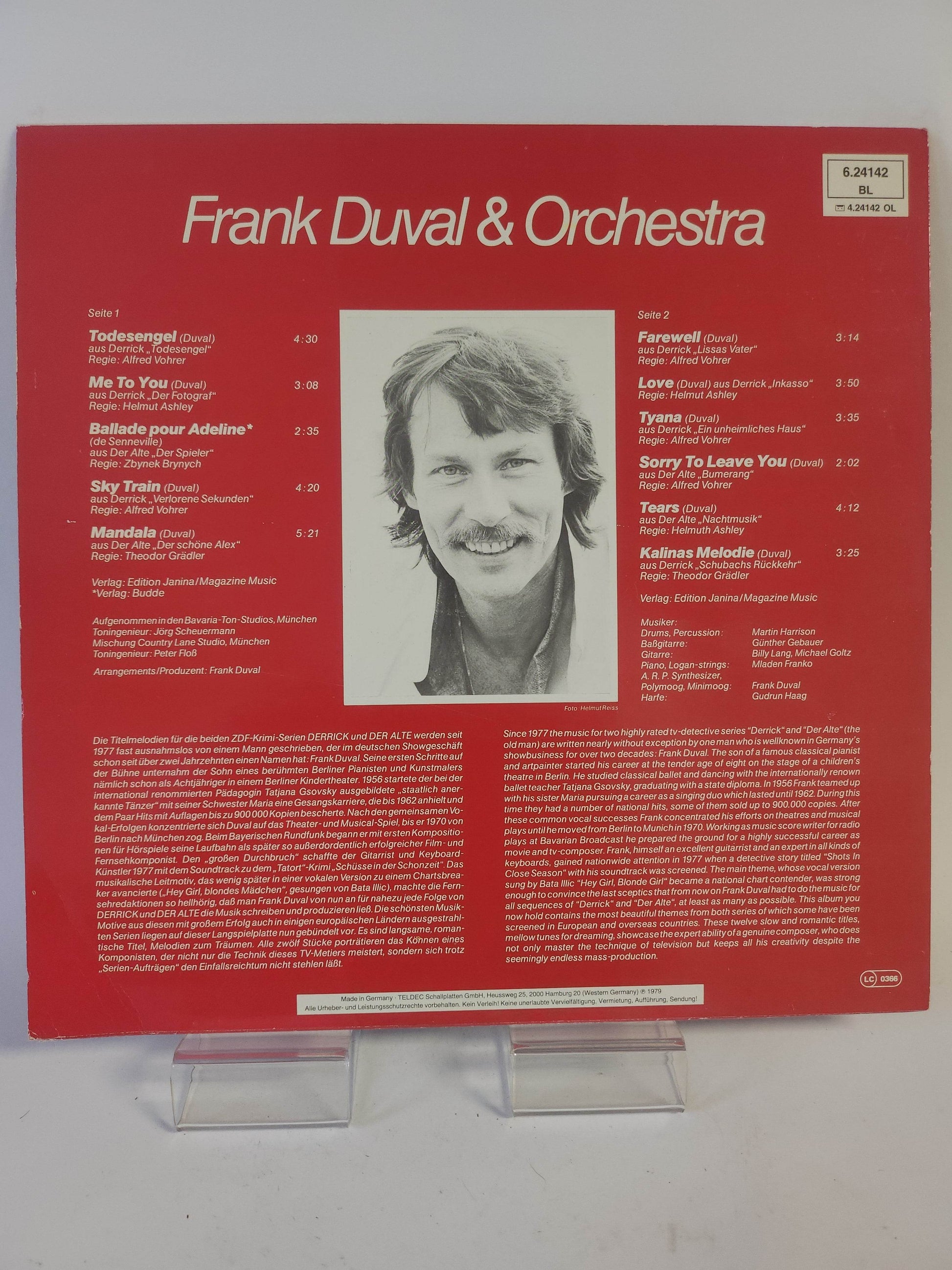 Frank Duval & Orchestra: Die Schönsten Melodien aus Derrick & Der Alte LP Vinyl - Feniks Gameshop