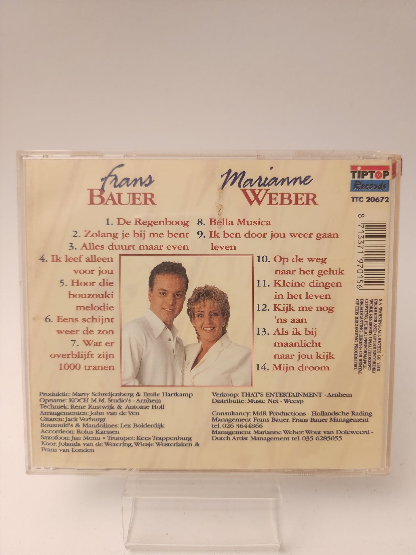 Frans Bauer & Marianne Weber gesigneerde CD - Cd