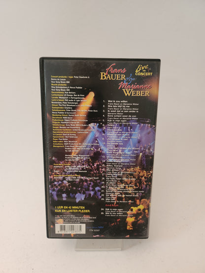 Frans Bauer & Marianne Weber Live in Concert VHS - VHS Volwassenen