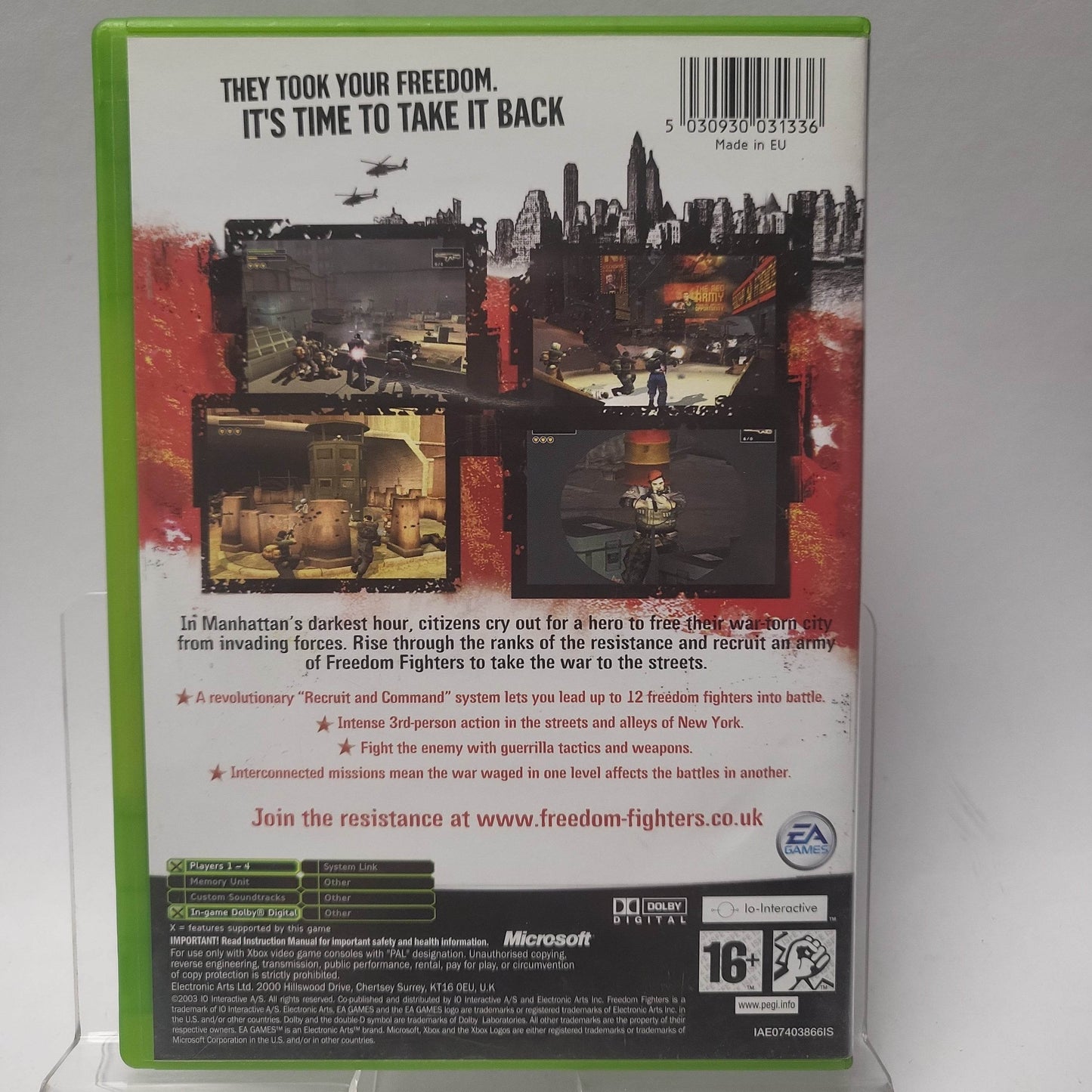 Freedom Fighters Xbox Original - Feniks Gameshop