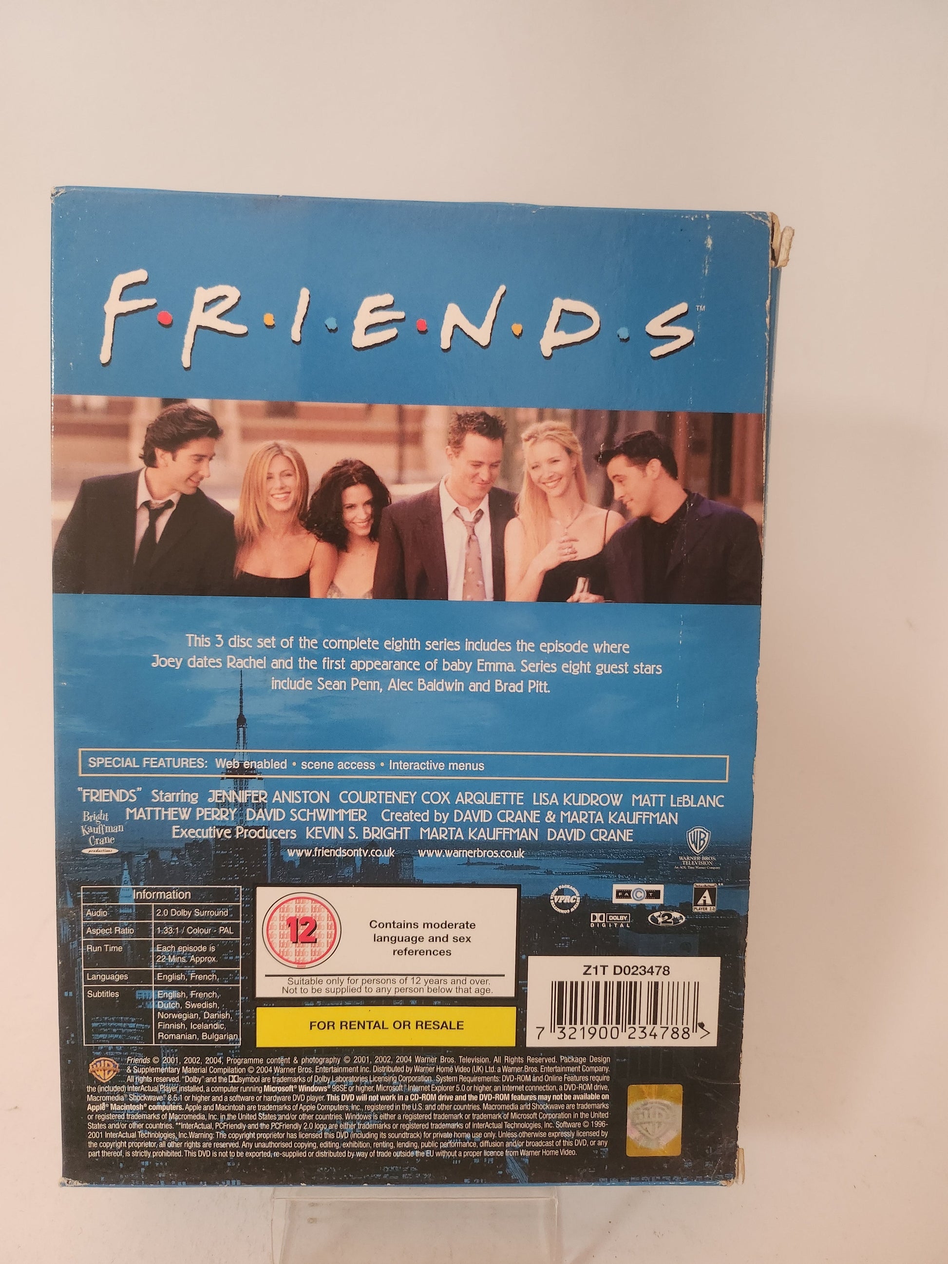 Friends the Complete Eighth Series Dvd Box - Dvd Volwassenen