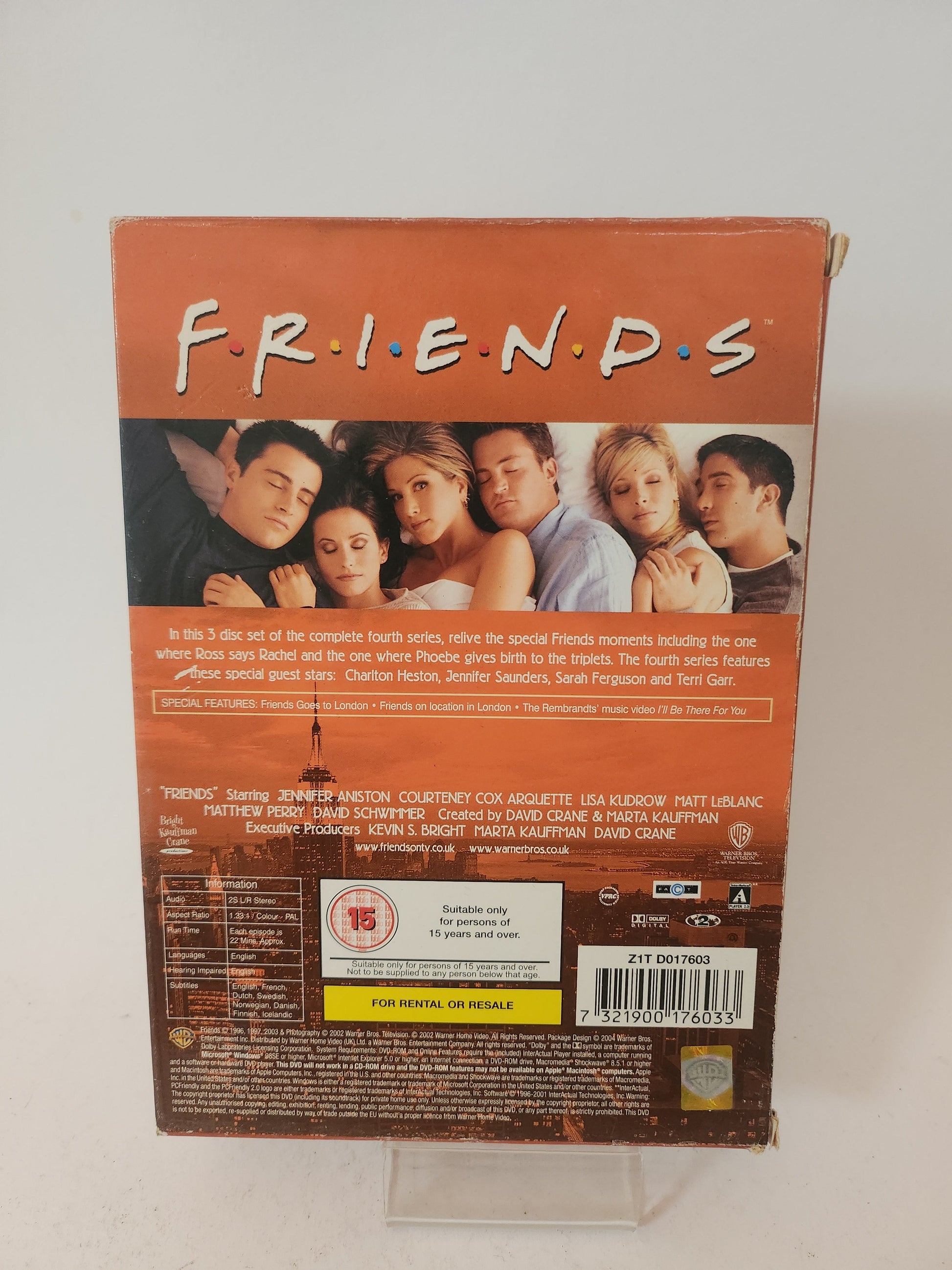 Friends the Complete Fourth Season Dvd Box - Dvd Volwassenen