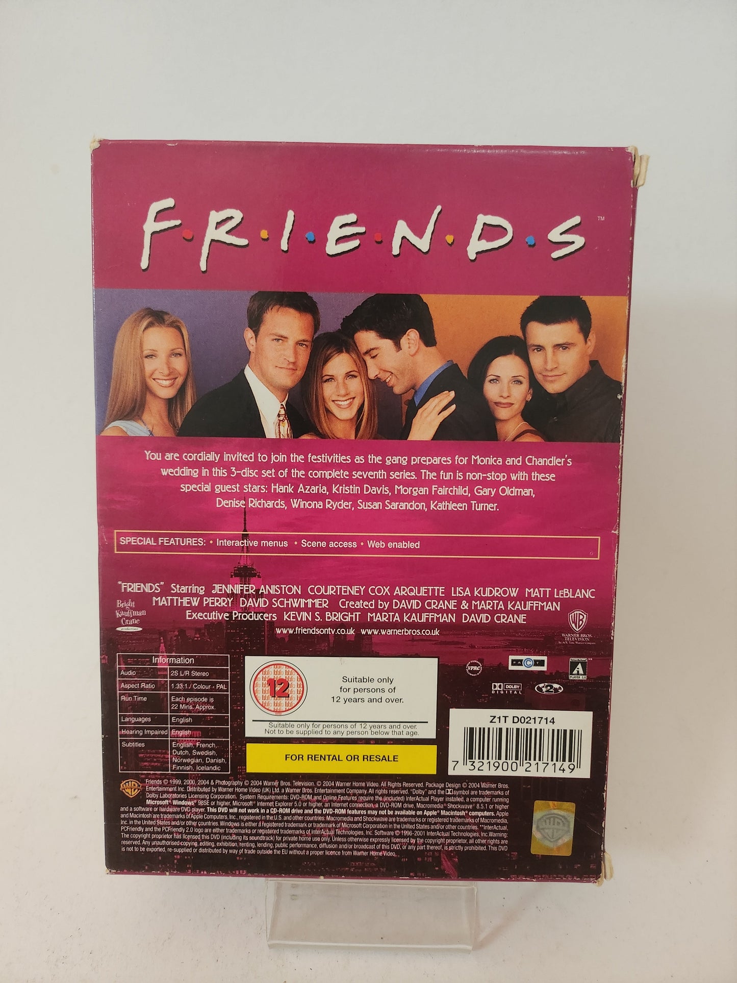 Friends the Complete Seventh Series Dvd Box - Dvd Volwassenen