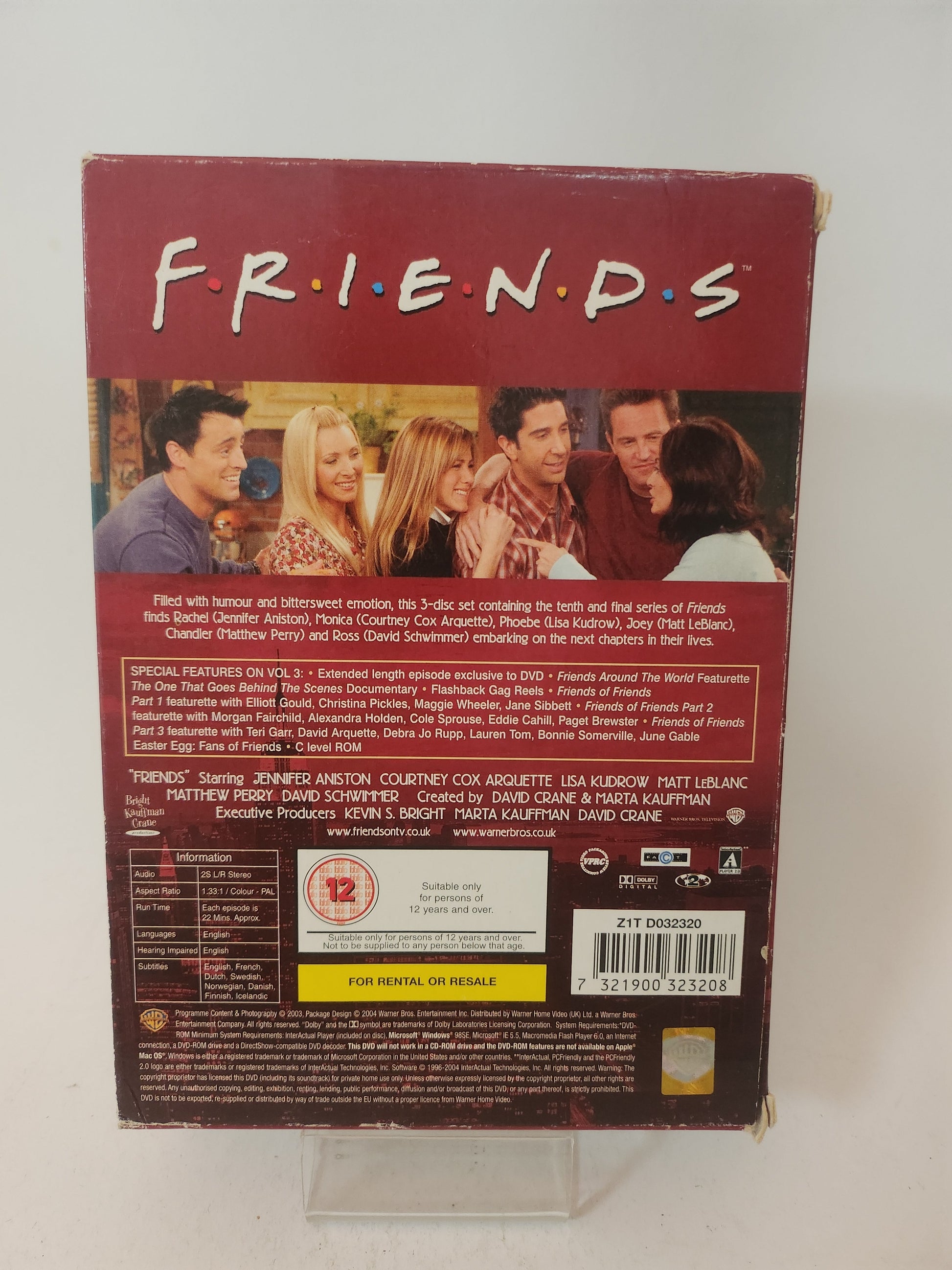 Friends the Complete Tenth Series Dvd Box - Dvd Volwassenen
