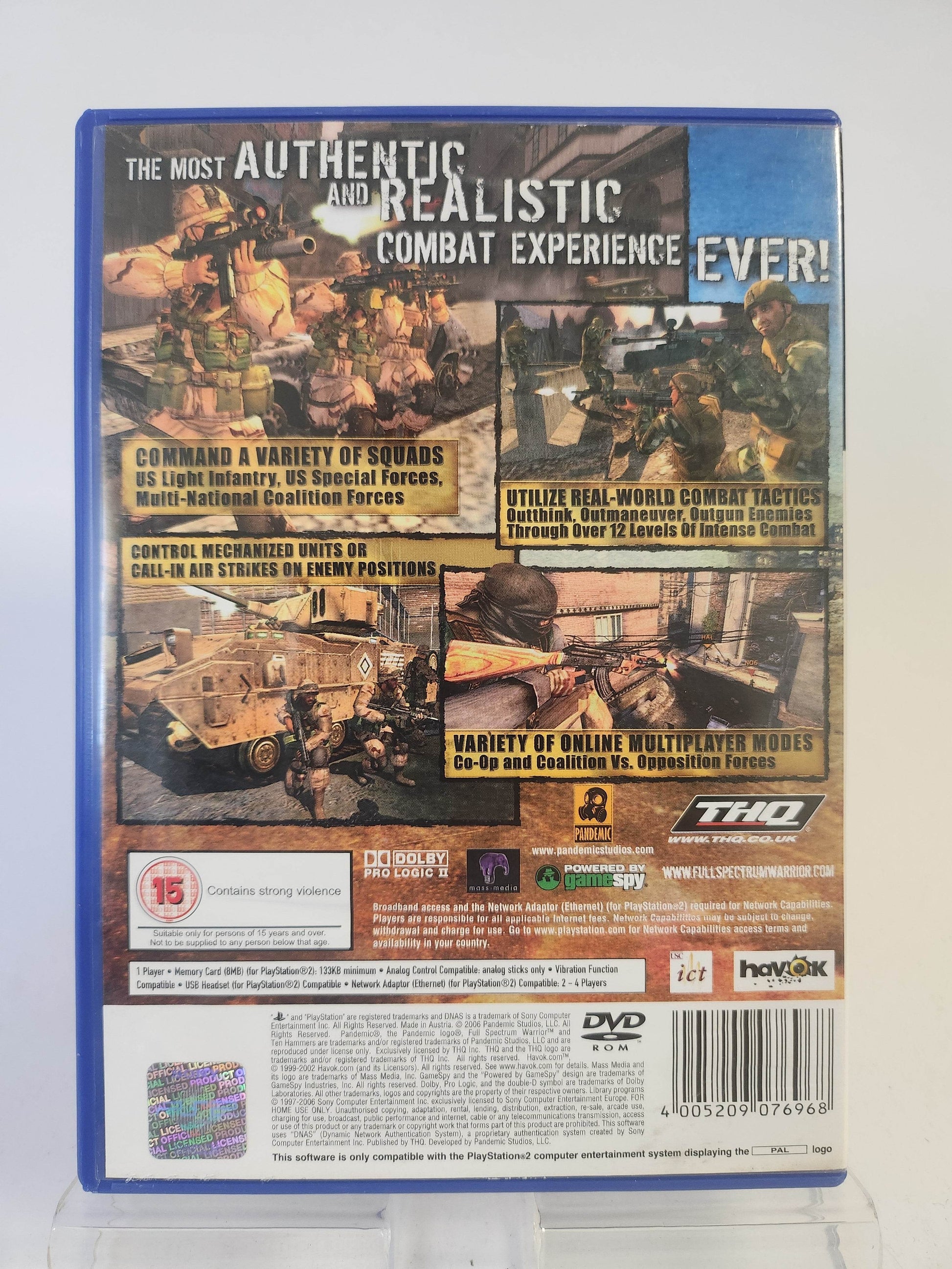 Full Spectrum Warrior Ten Hammers Playstation 2 - Feniks Gameshop