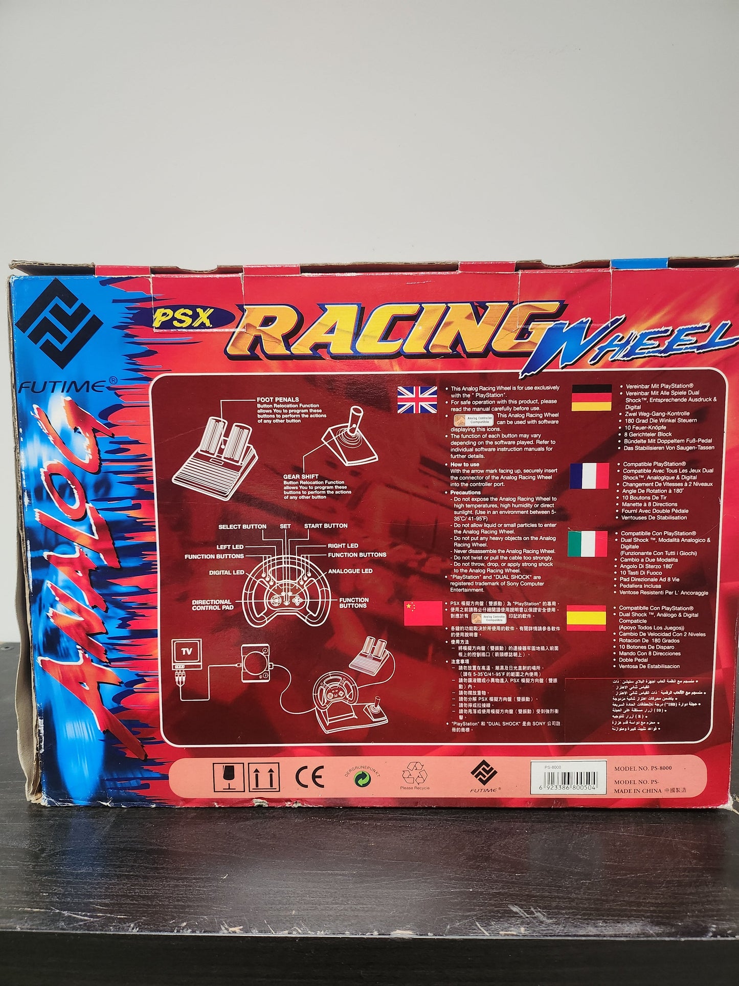 Futime Analog Racing Wheel Playstation 1 - Playstation 1 Accessoires