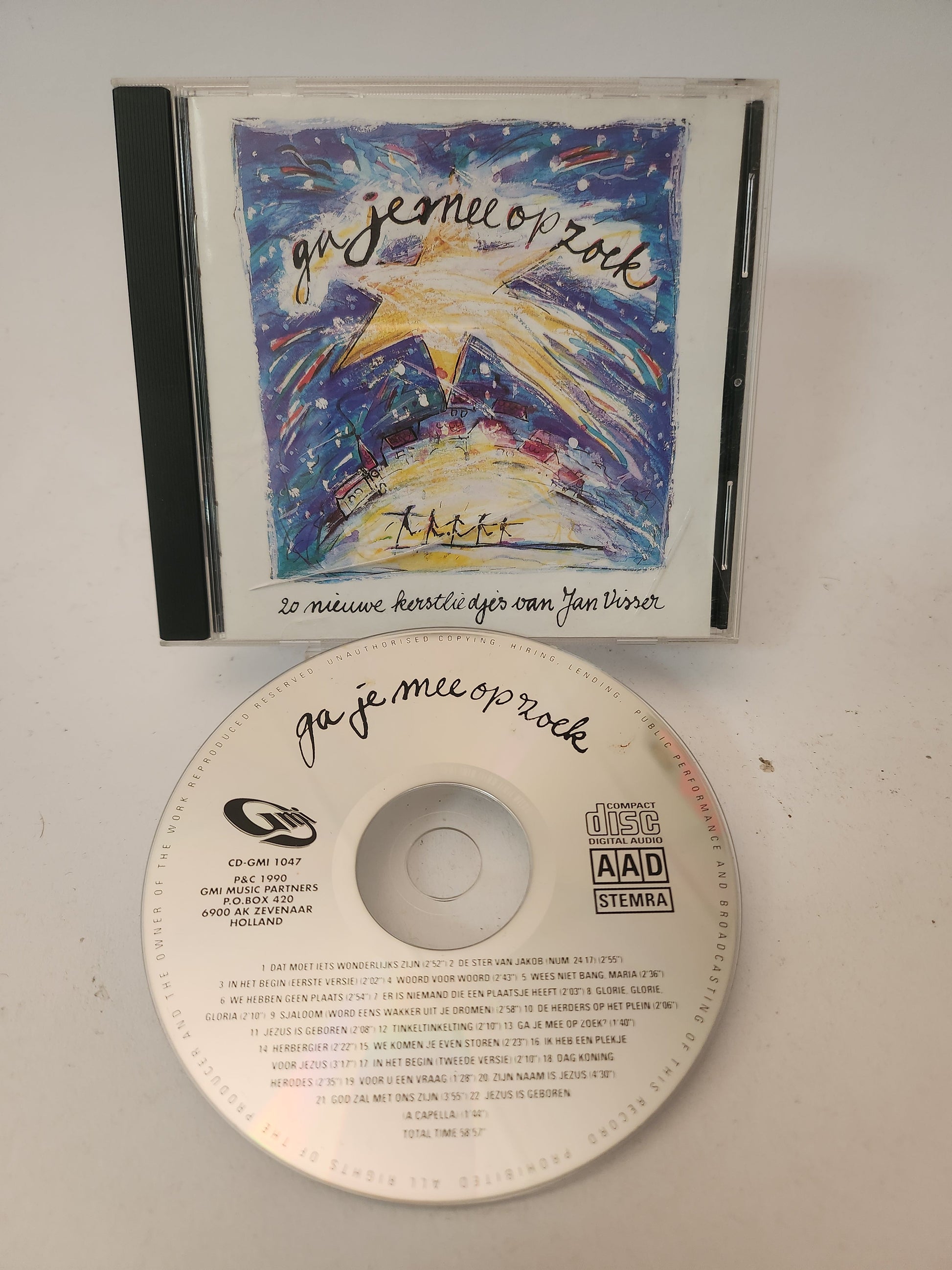 Ga je mee op Zoek: 20 Nieuwe Kerstliedjes van Jan Visser CD - Cd