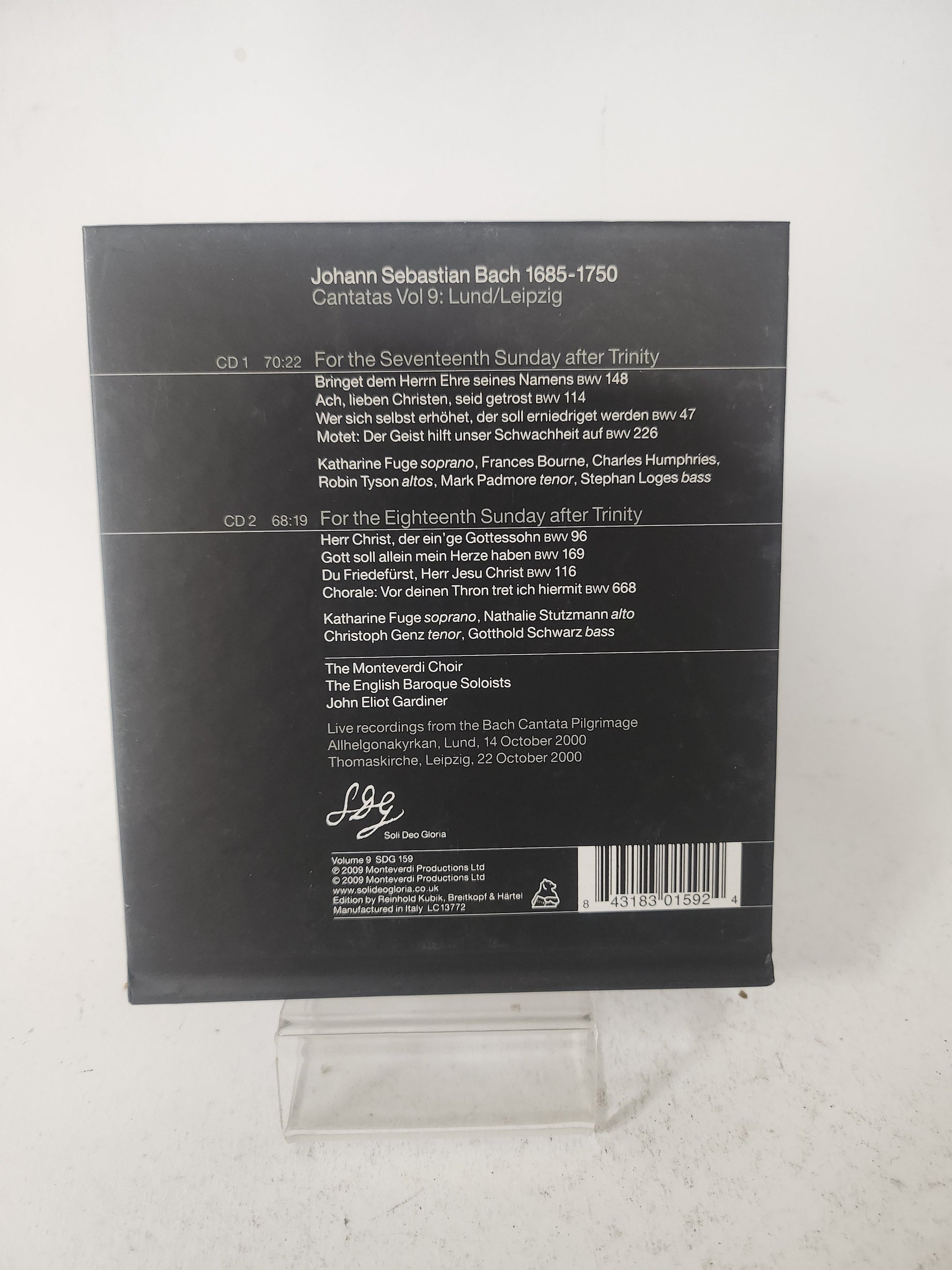 Gardiner: Bach Cantatas CD - Cd