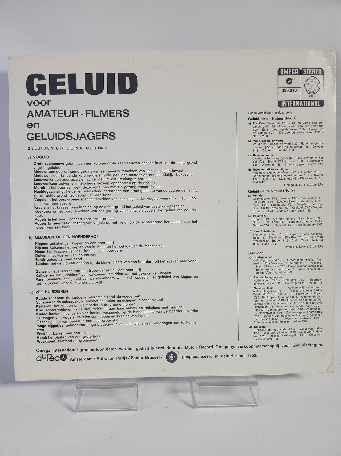 Geluiden uit de Natuur 2 LP Vinyl - Feniks Gameshop