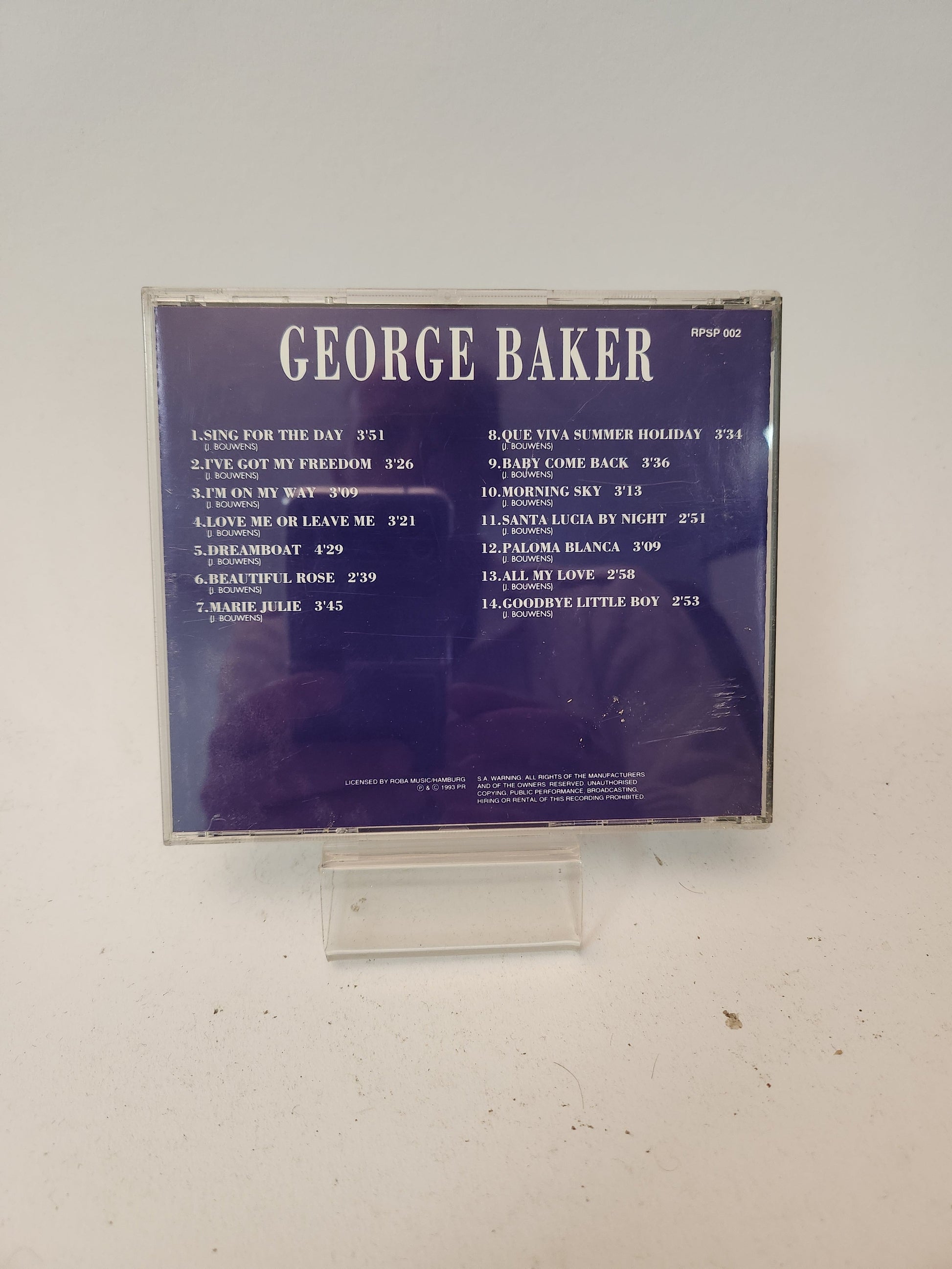 George Baker: Paloma Blanca and Other Hits CD - Cd