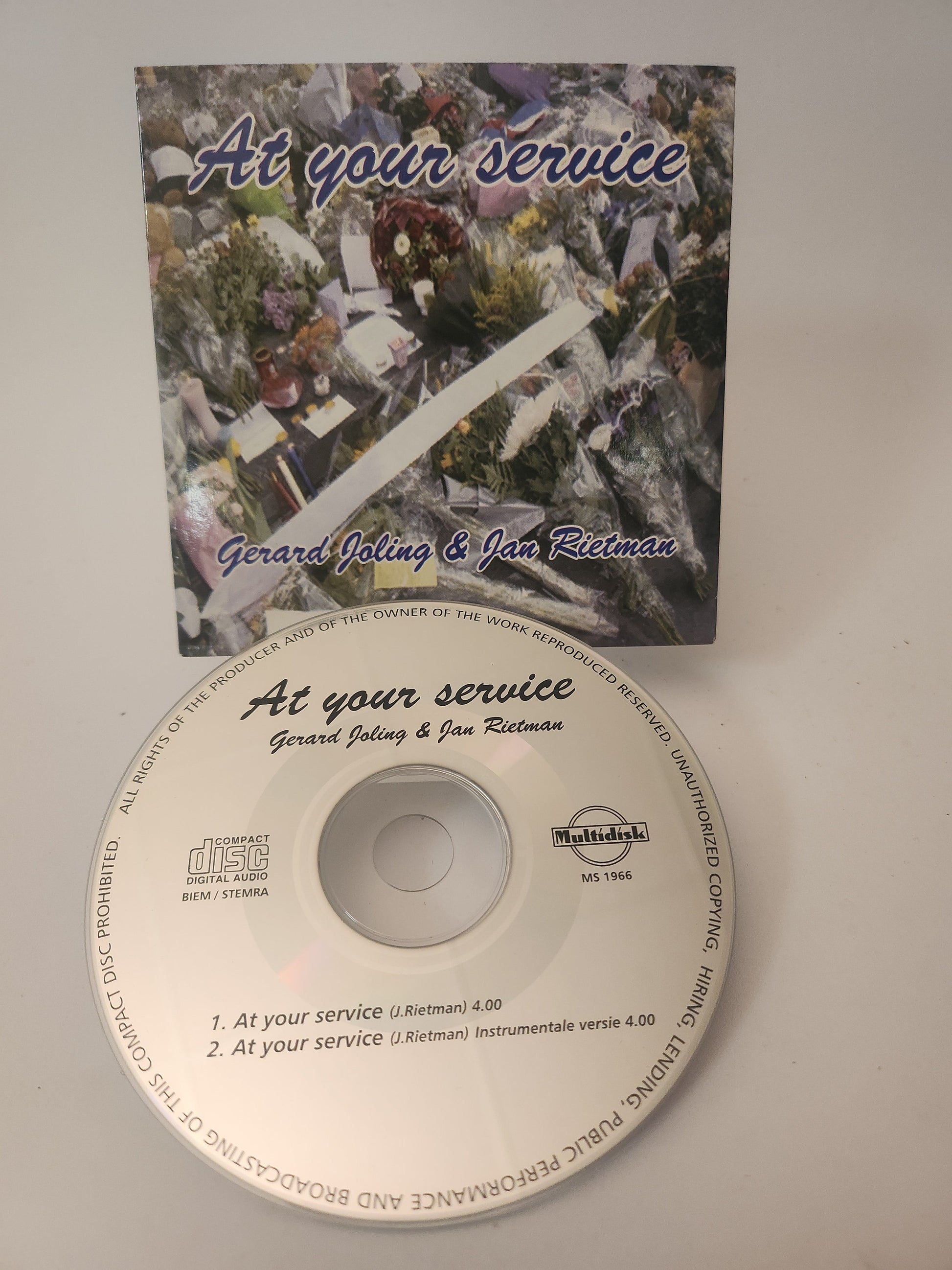 Gerard Joling & Jan Rietman: At Your Service CD Single - CD Single