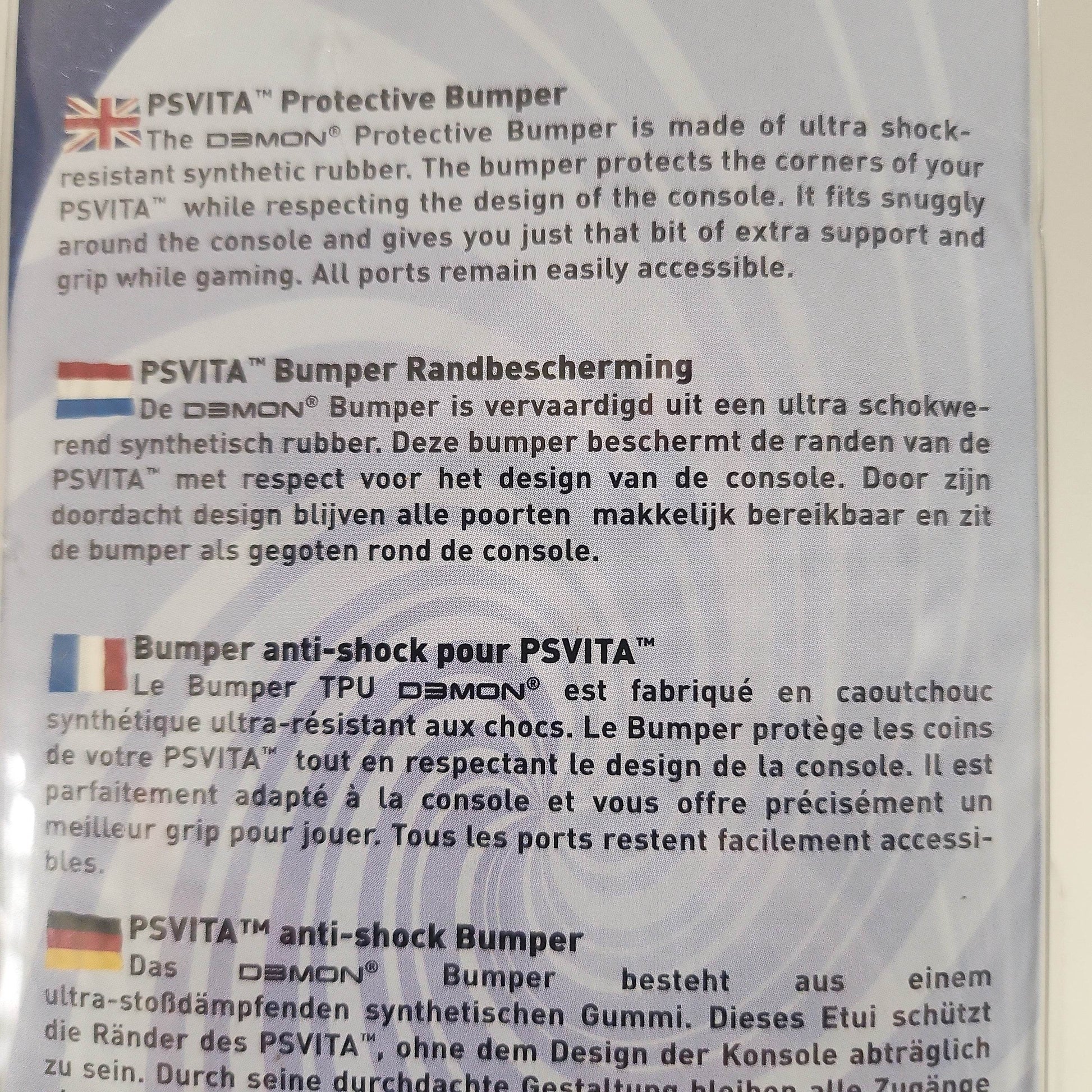 Geseald!!!! Bumper Randbescherming Playstation Vita - Feniks Gameshop