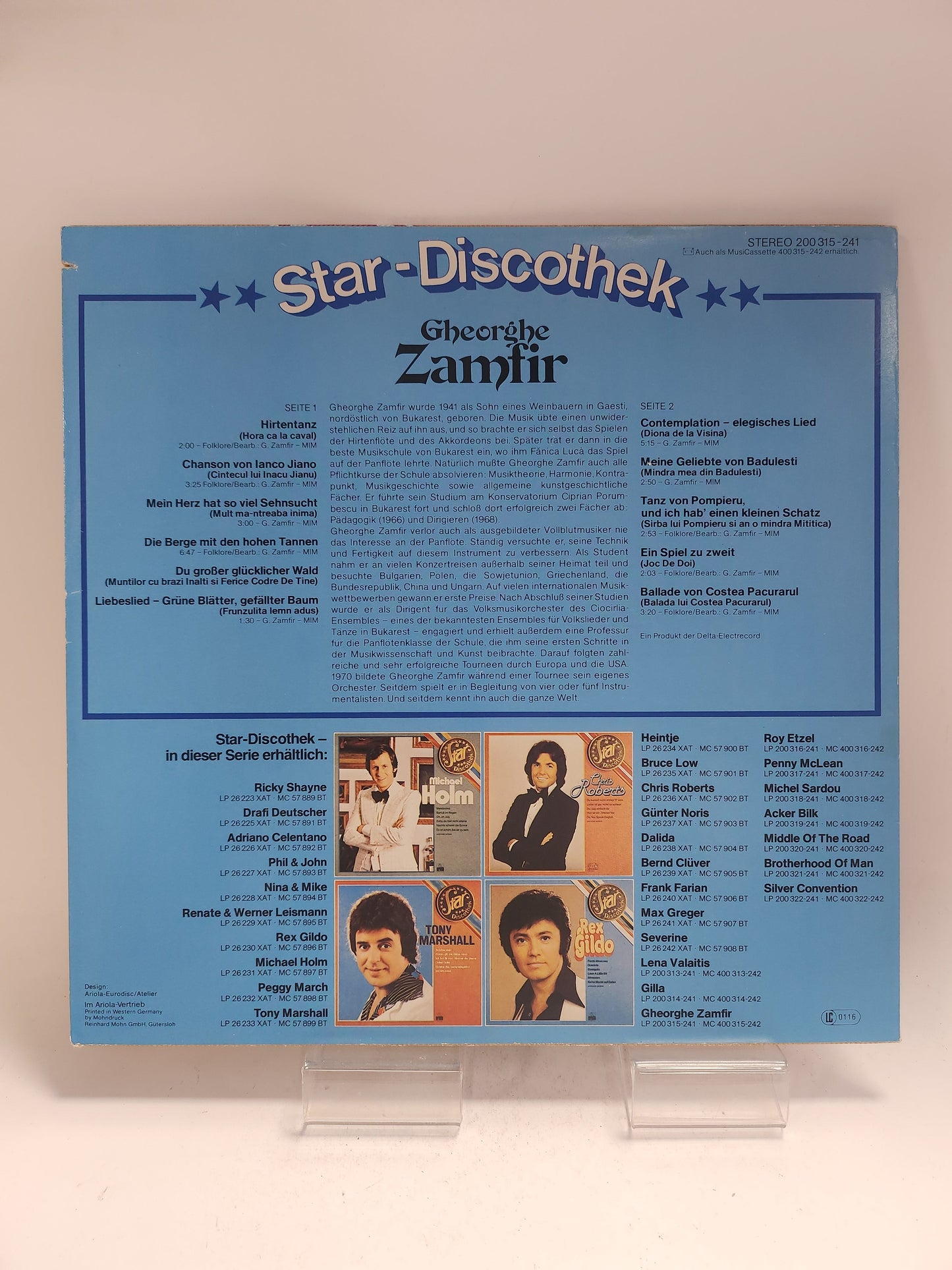 Gheorghe Zamfir LP Vinyl - Lp Vinyl