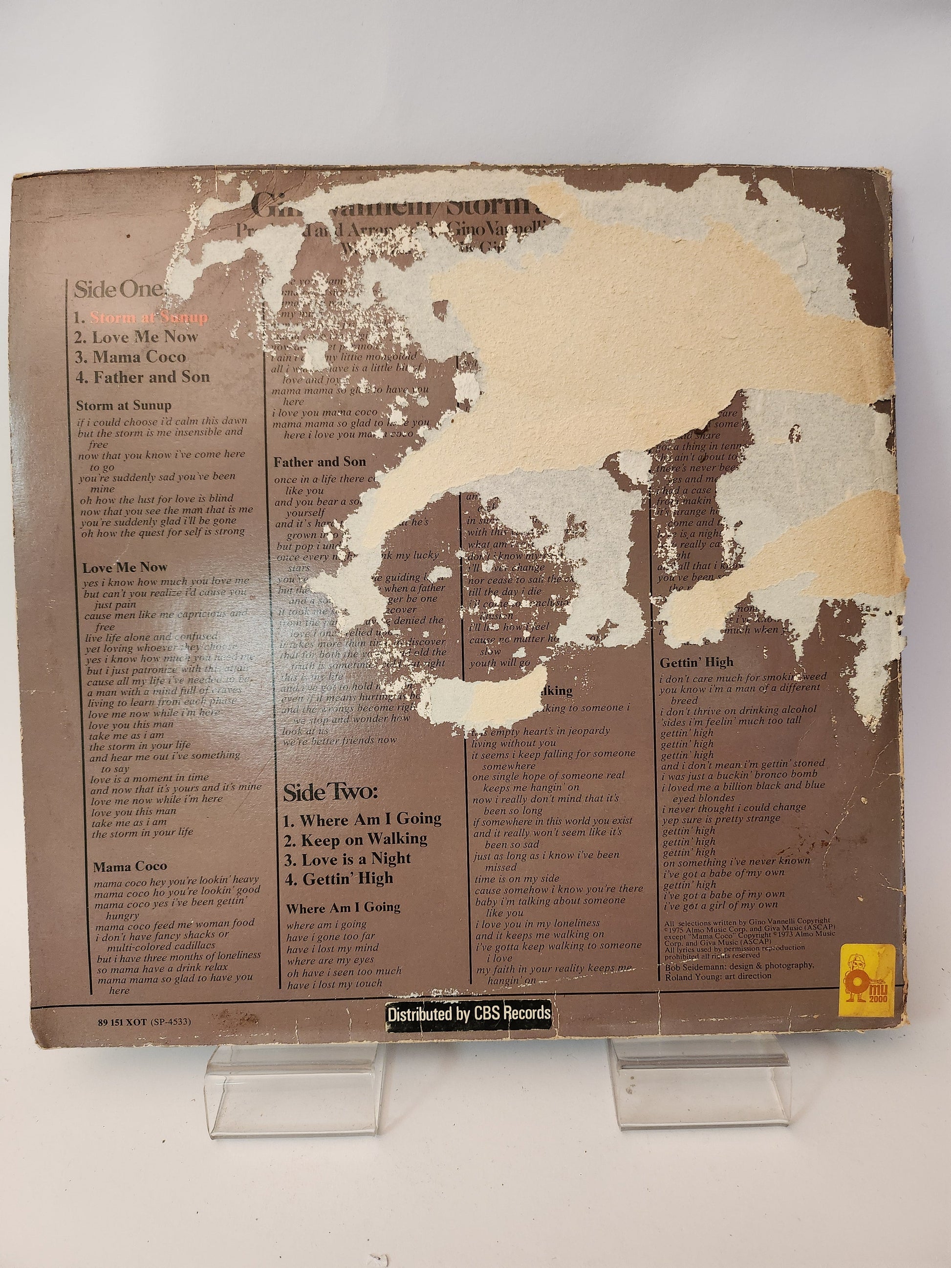 Gino Vannelli: Storm at Sunup LP Vinyl - Lp Vinyl
