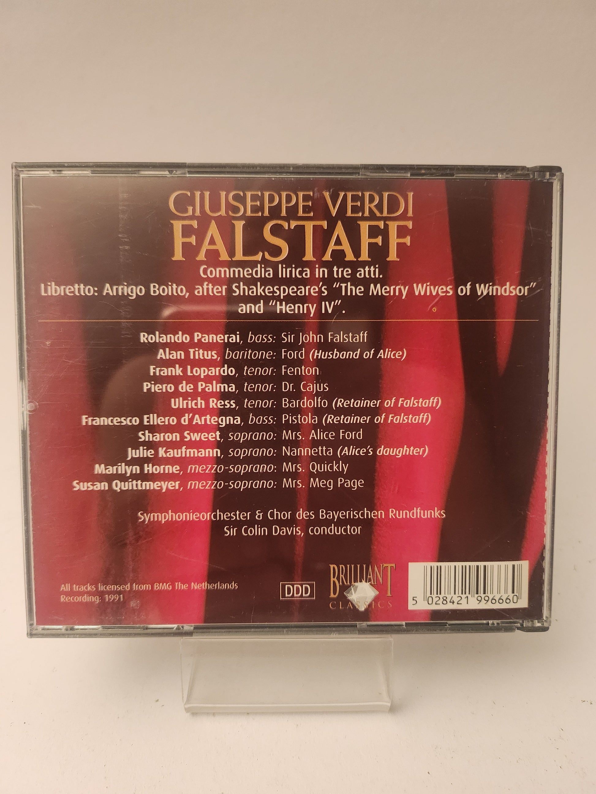 Giuseppe Verdi: Falstaff CD - Cd