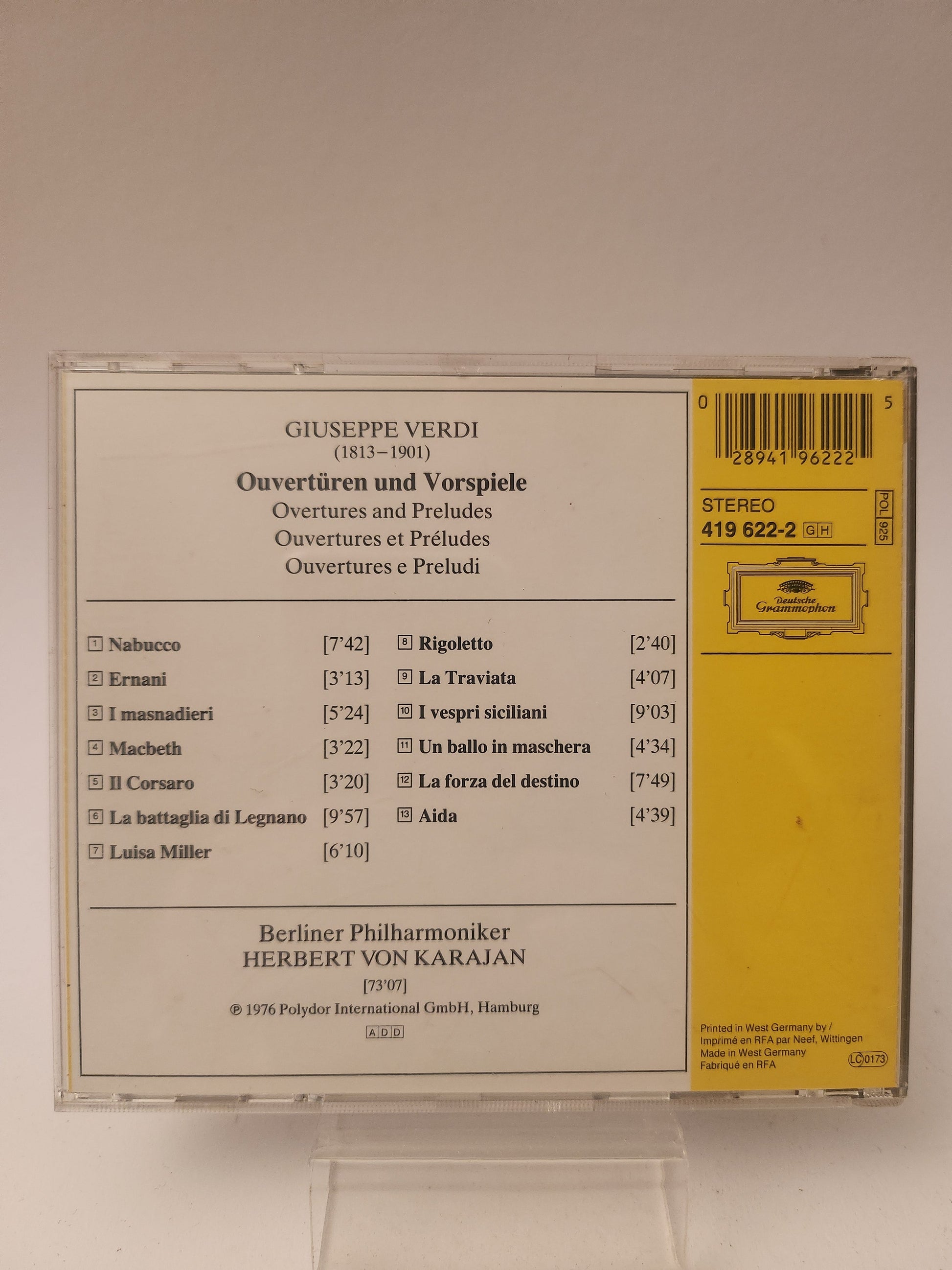 Giuseppe Verdi: Ouverturen und Volspiele CD - Cd