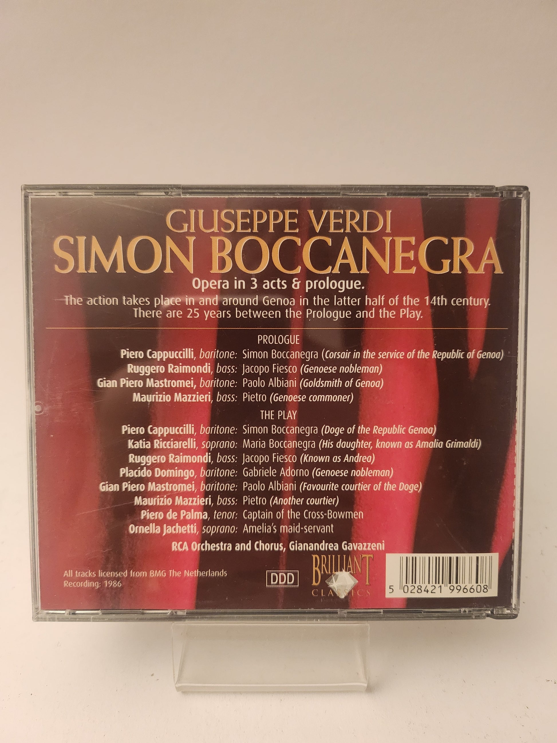 Giuseppe Verdi: Simon Boccanegra CD - Cd