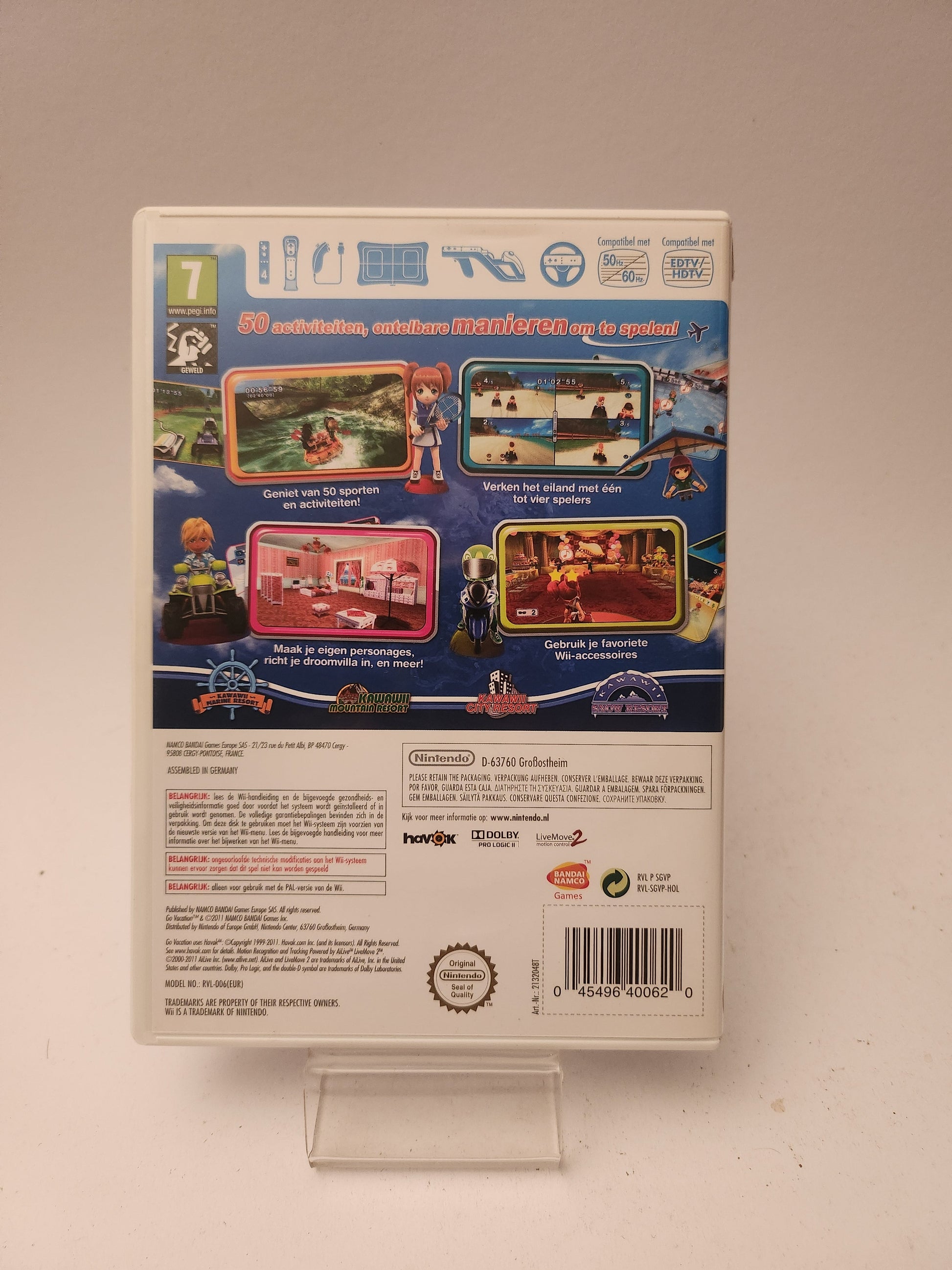 Go Vacation (No Book) Nintendo Wii - Nintendo Wii Games