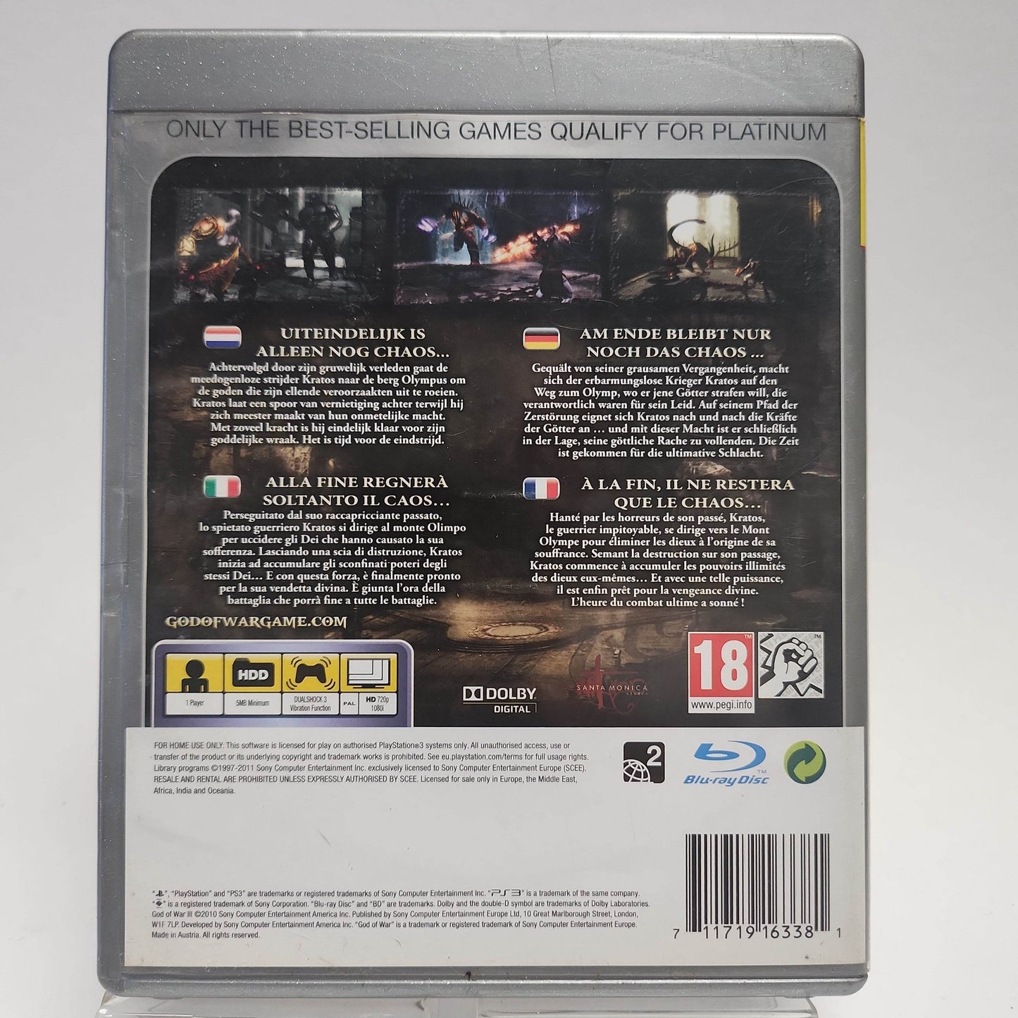 God of War III Platinum Edition Playstation 3 - Feniks Gameshop
