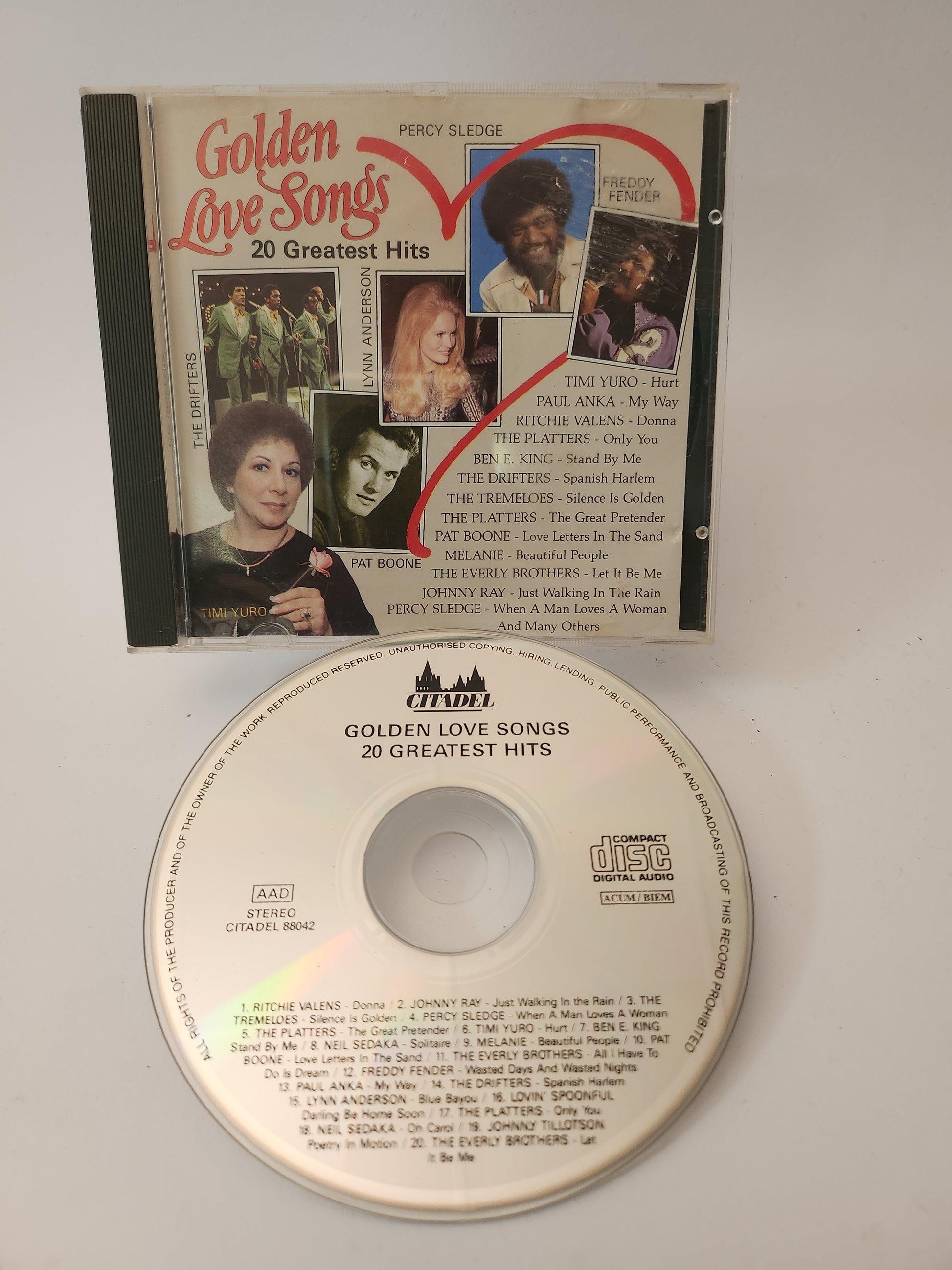 Golden Love Songs: 20 Greatest Hits CD - Cd
