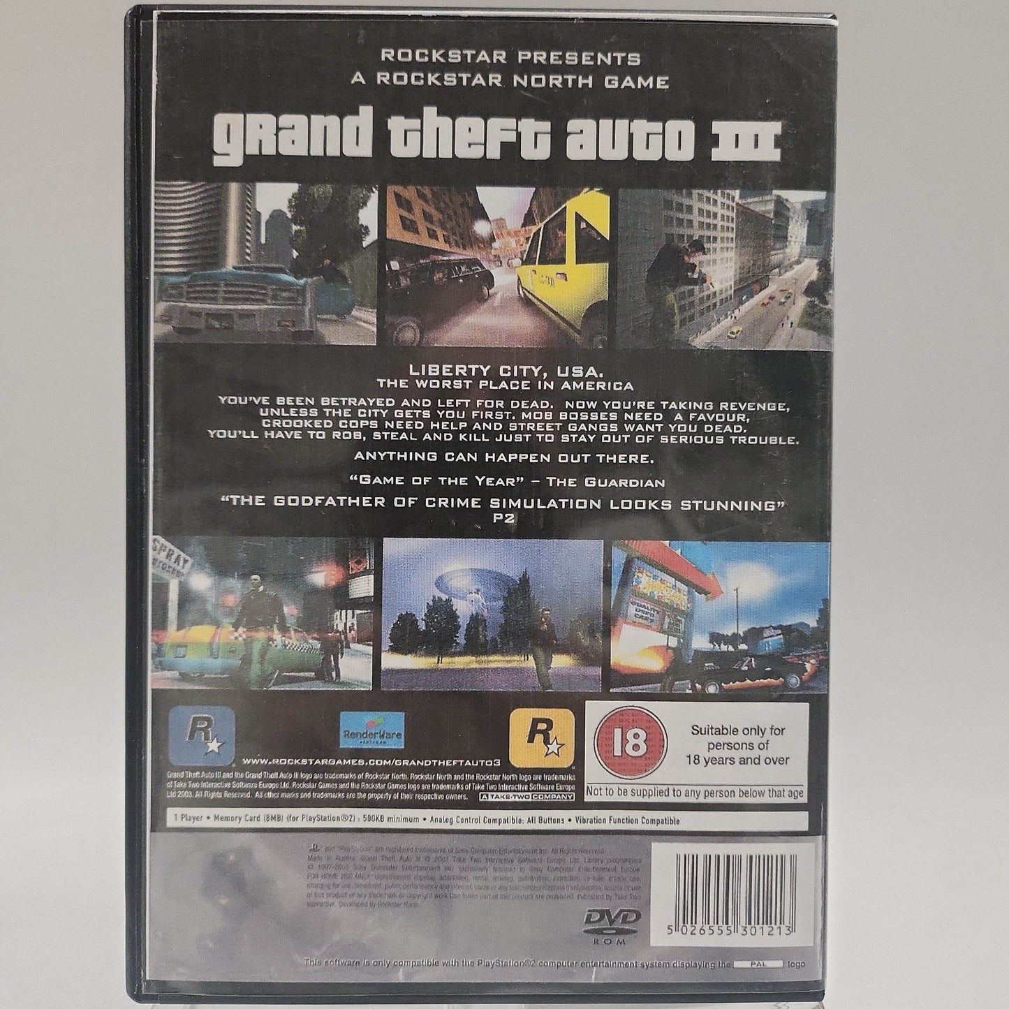 Grand Theft Auto III Platinum (Copy Cover) Playstation 2 - Feniks Gameshop