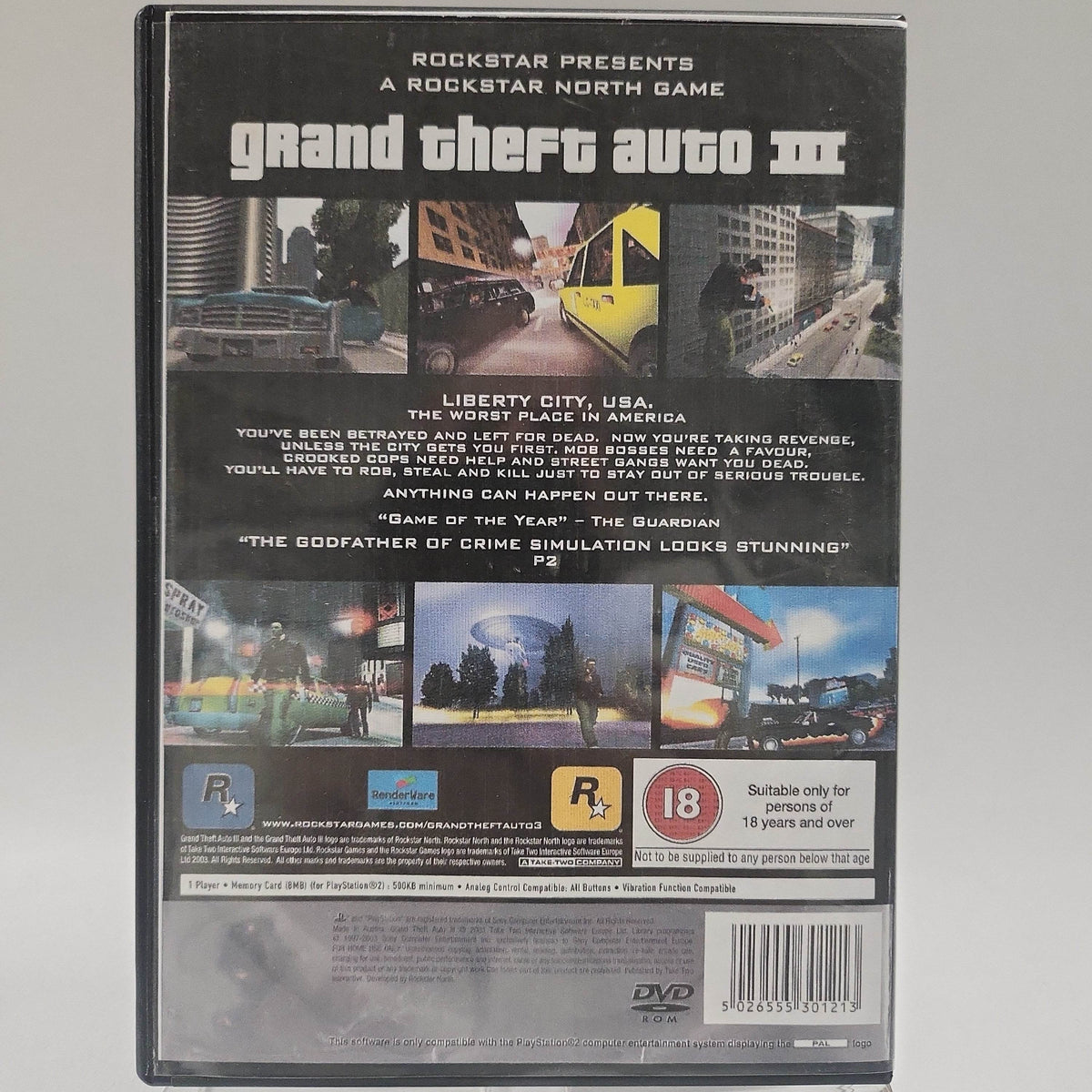 Grand Theft Auto III Platinum (Copy Cover) Playstation 2 - Feniks Gameshop